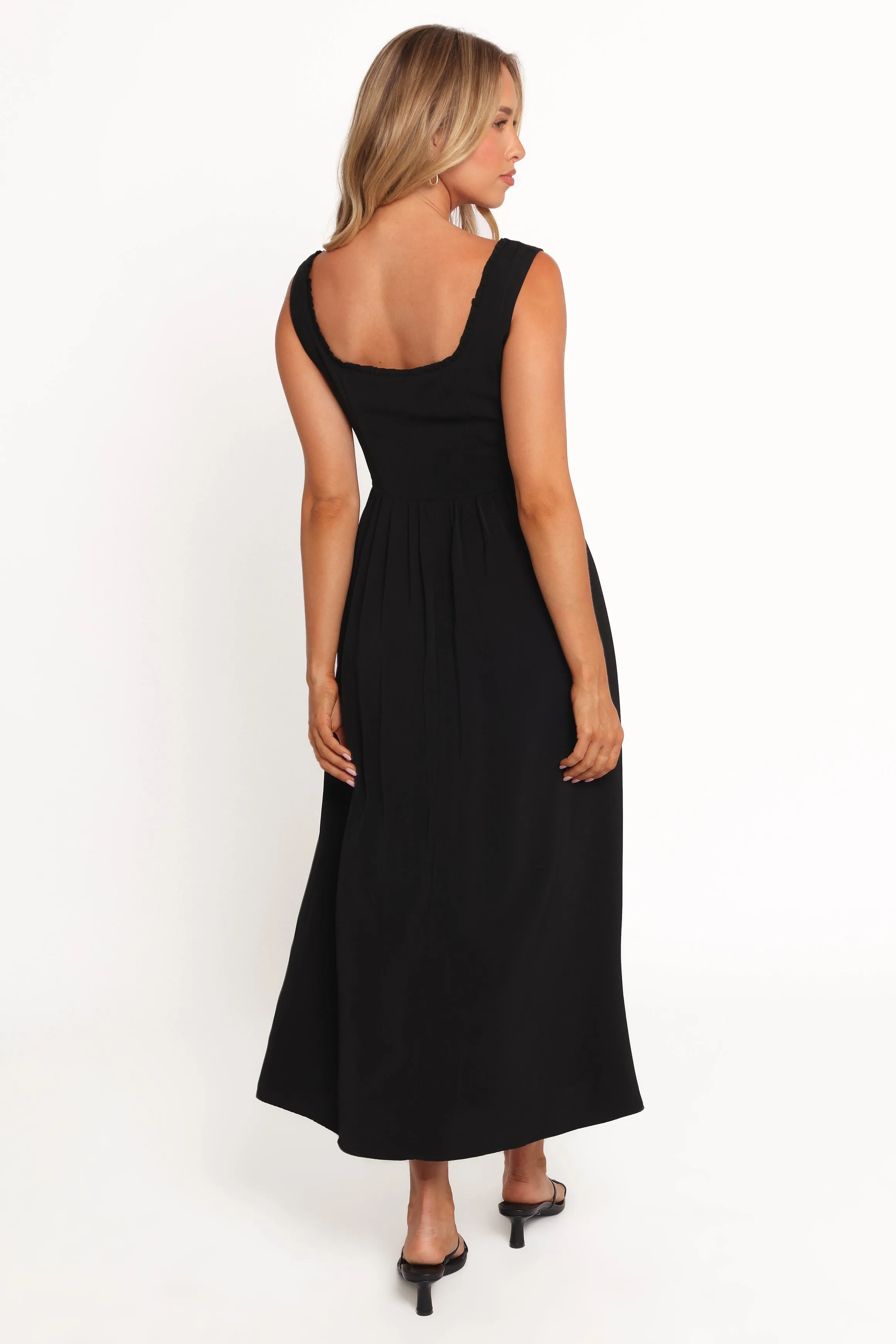 Melrose Midi Dress - Black sold by Petal & Pup product image thumbnail 4