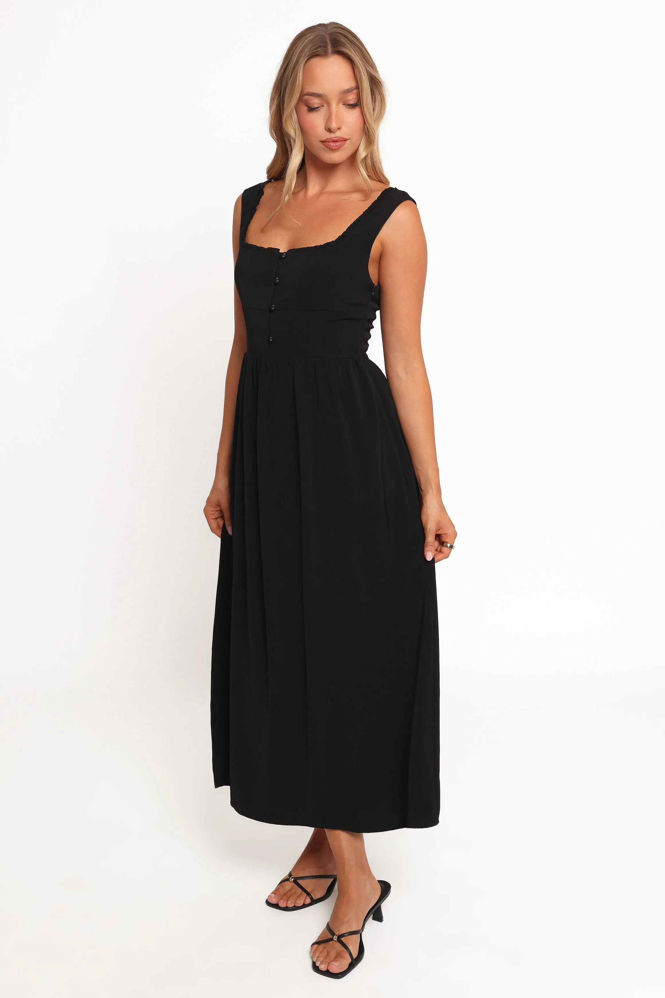 Melrose Midi Dress - Black sold by Petal & Pup product image thumbnail 3