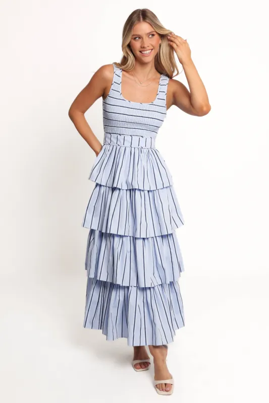 Waverly Maxi Dress - Blue sold by Petal & Pup