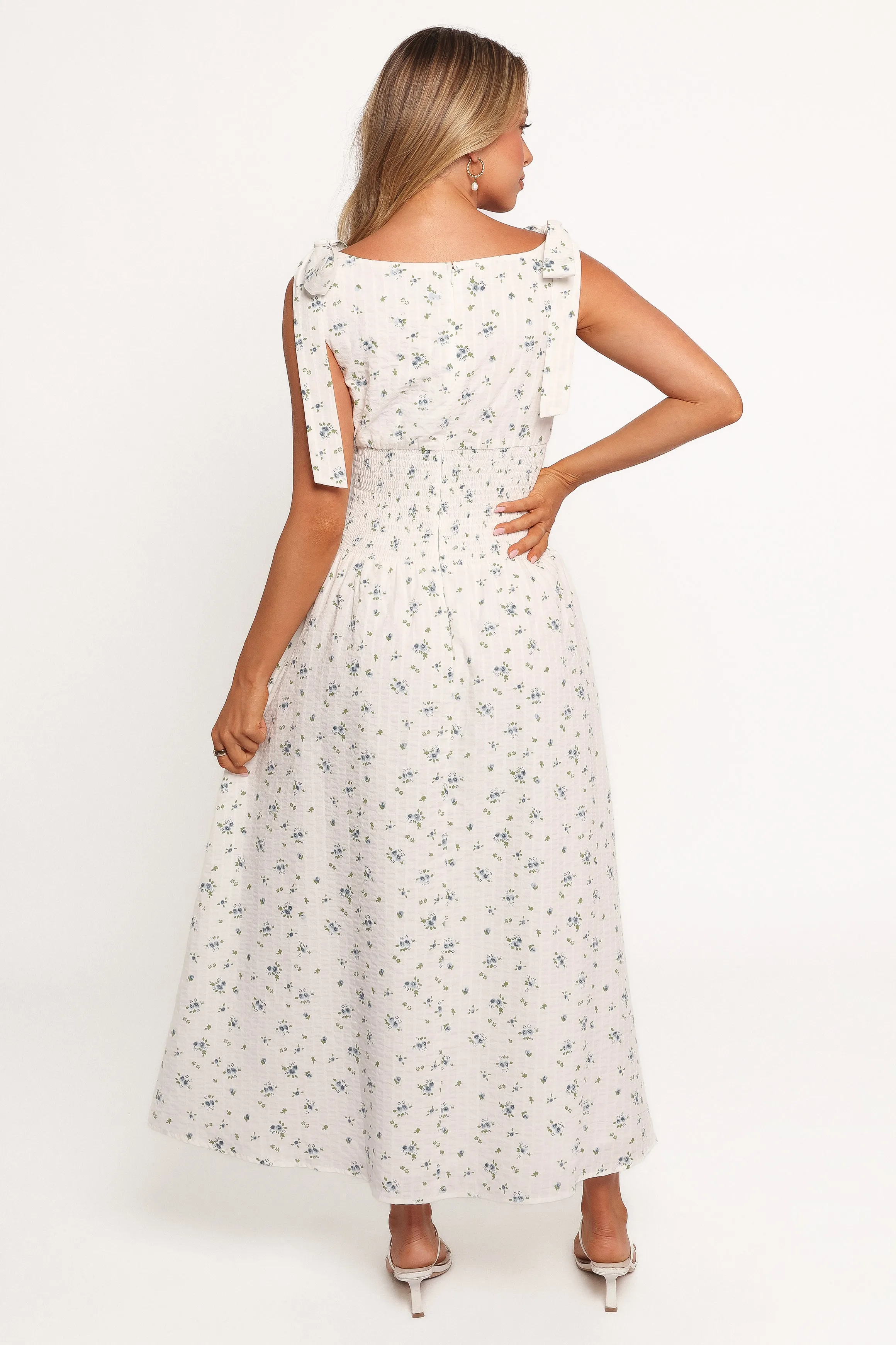 Leticia Midi Dress - Blue Ditsy Floral sold by Petal & Pup product image thumbnail 4
