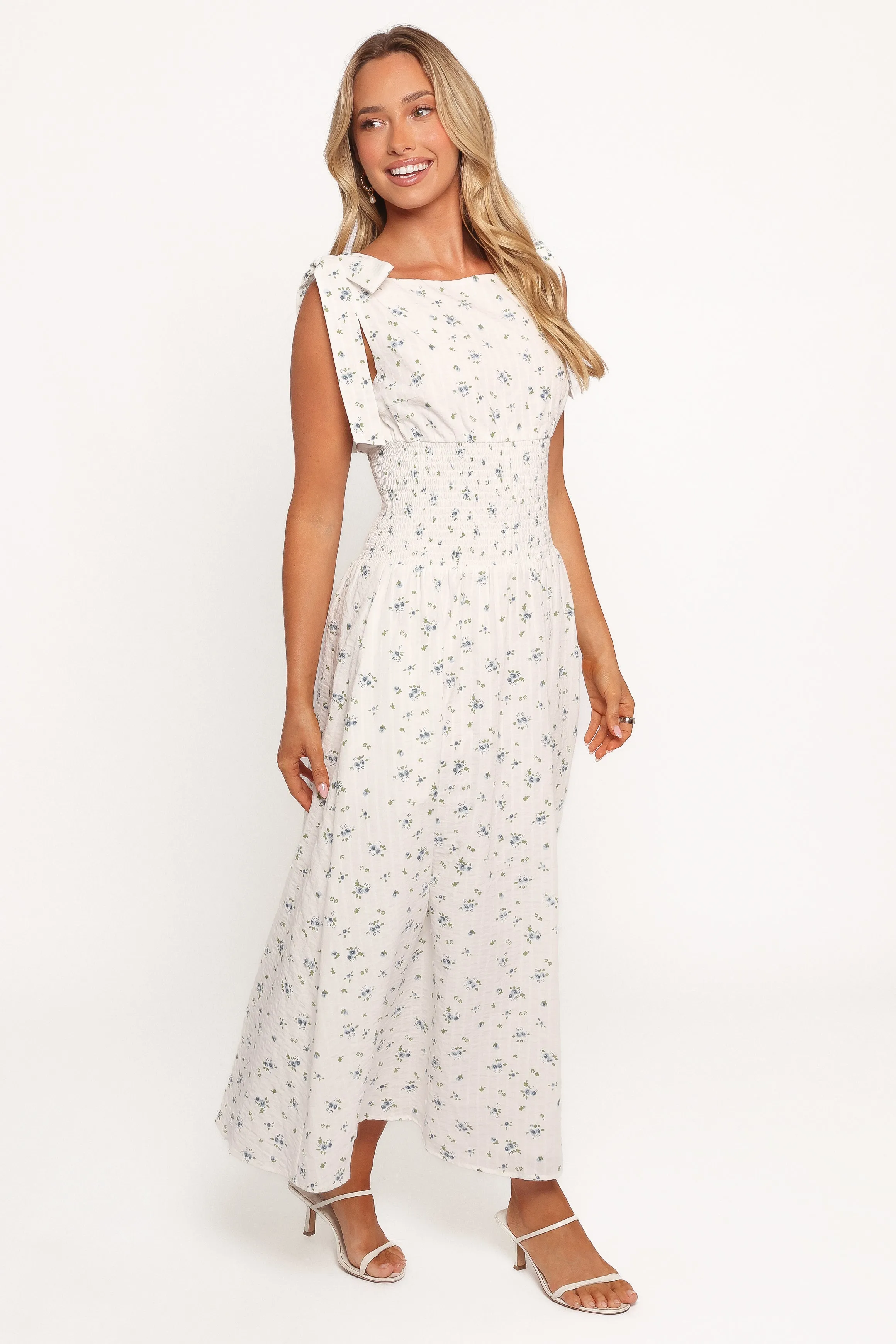 Leticia Midi Dress - Blue Ditsy Floral sold by Petal & Pup product image thumbnail 5