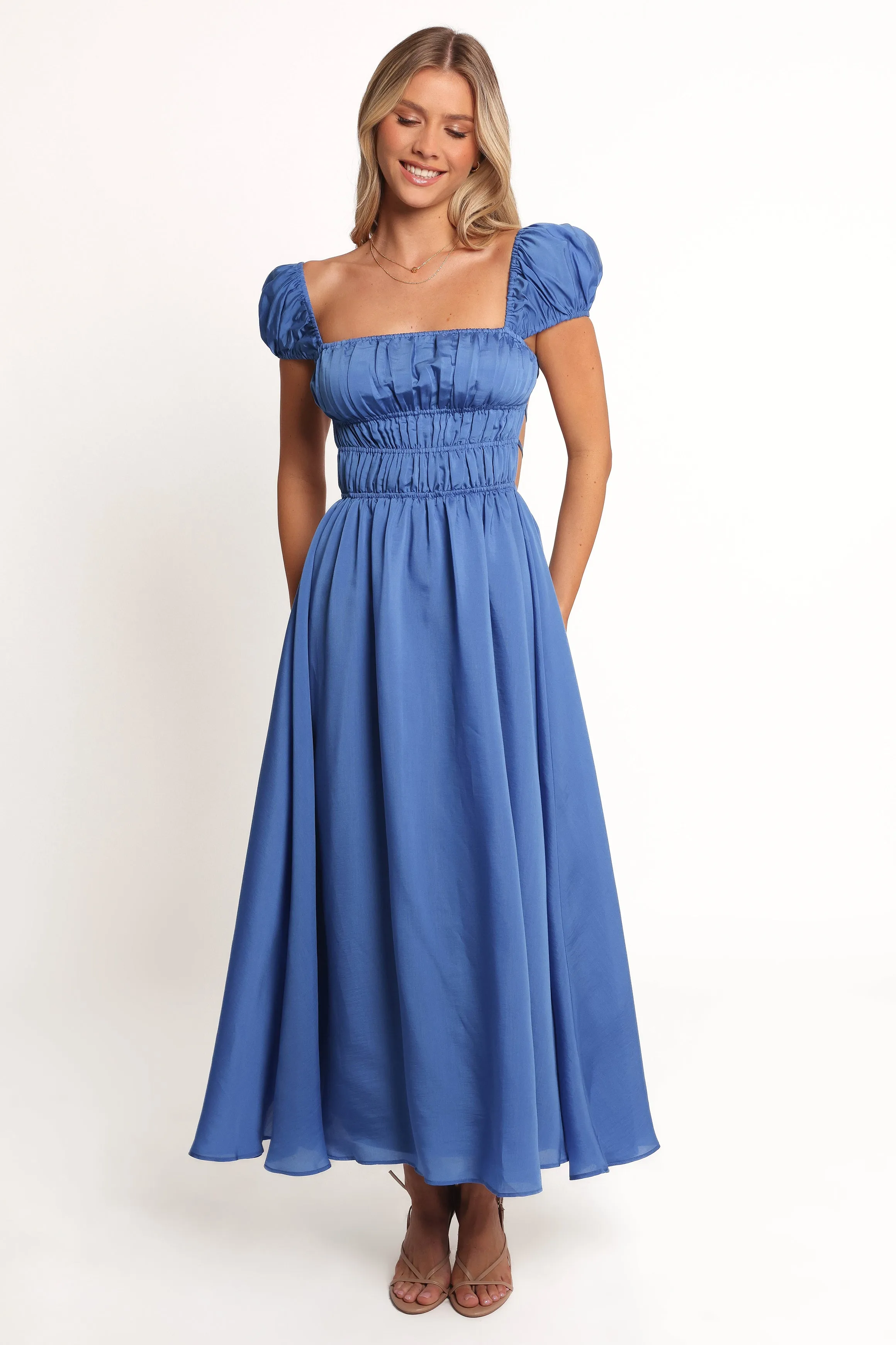 Vienne Maxi Dress - Cobalt sold by Petal & Pup