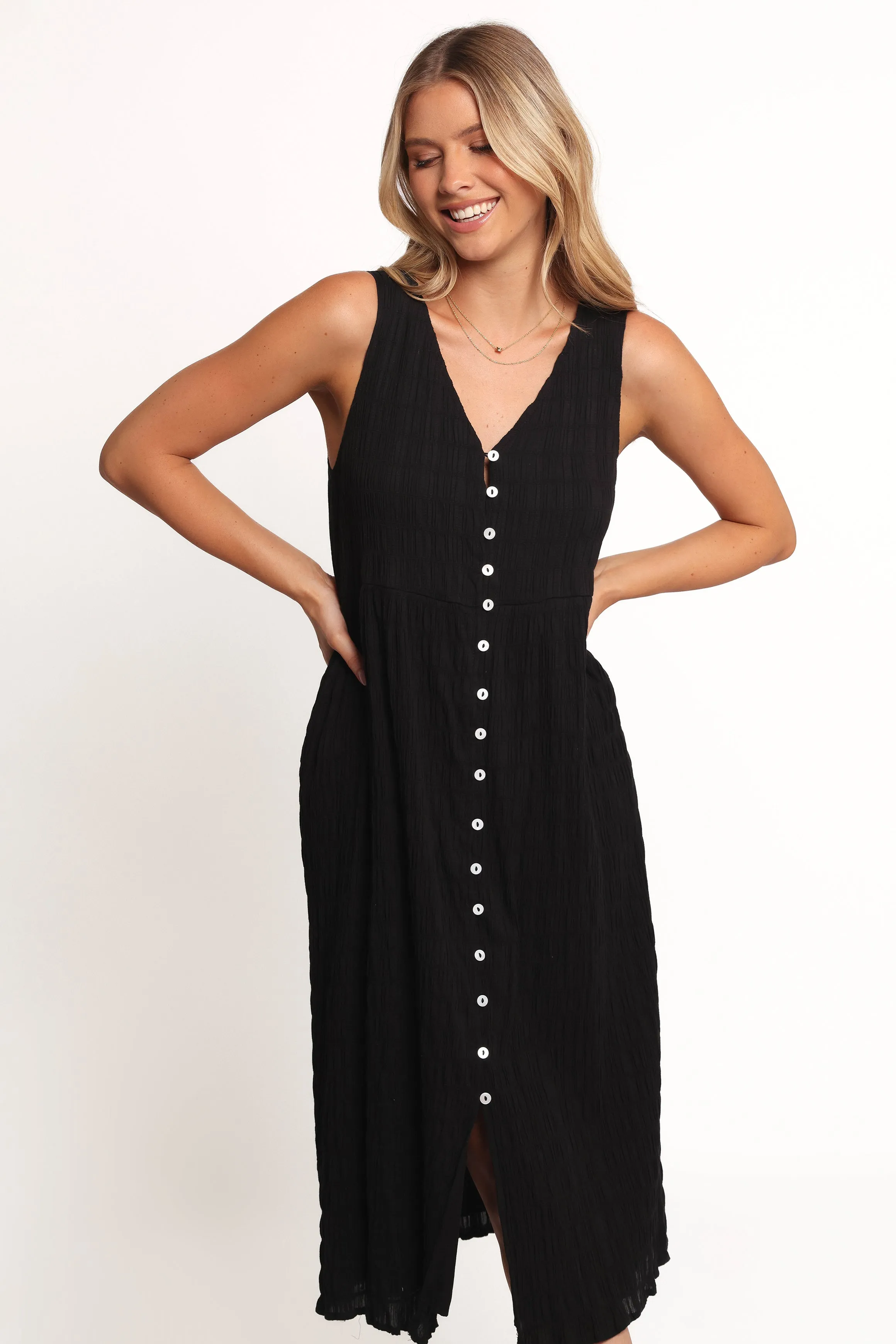 Sam Midi Dress - Black sold by Petal & Pup product image thumbnail 2