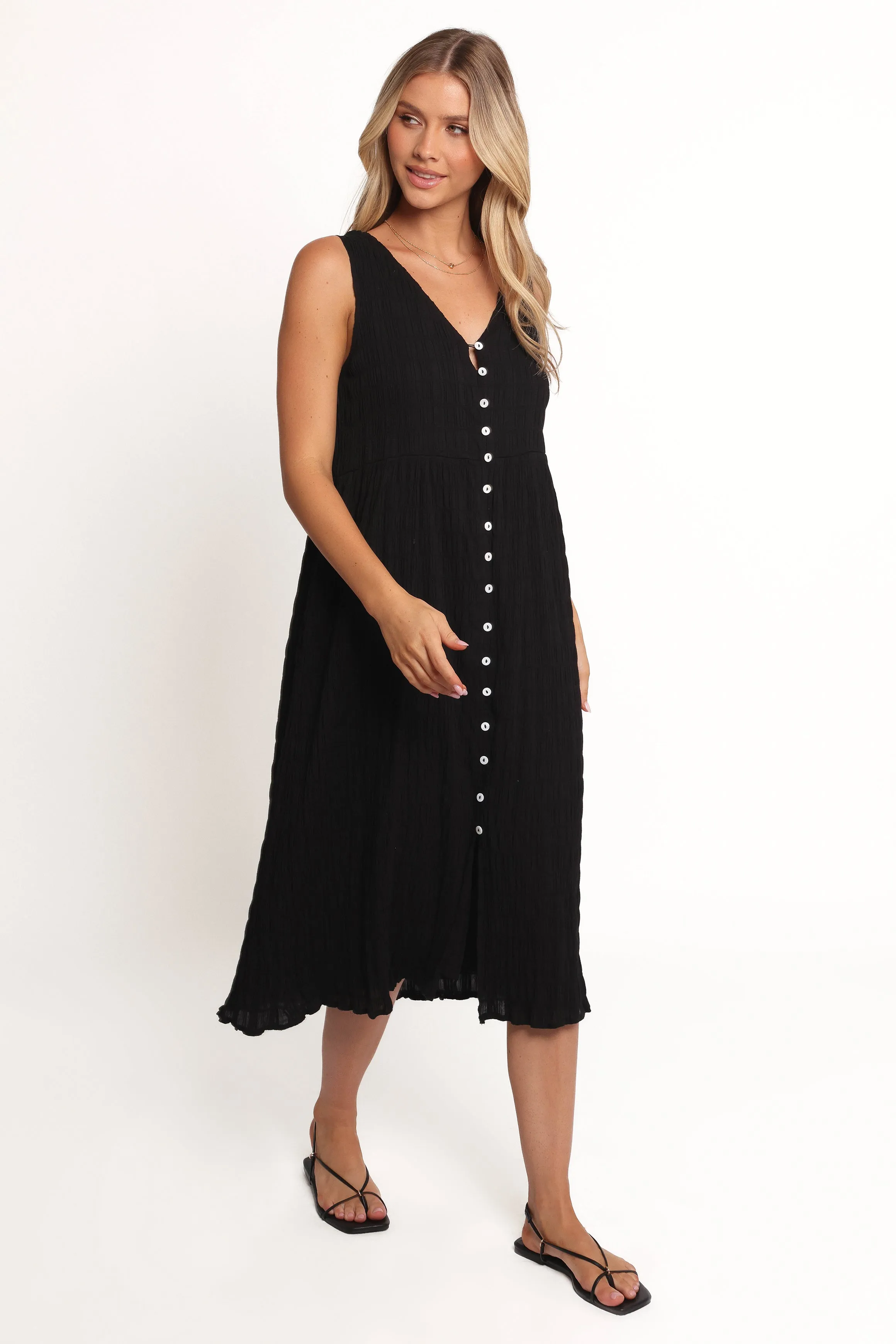 Sam Midi Dress - Black sold by Petal & Pup product image thumbnail 5