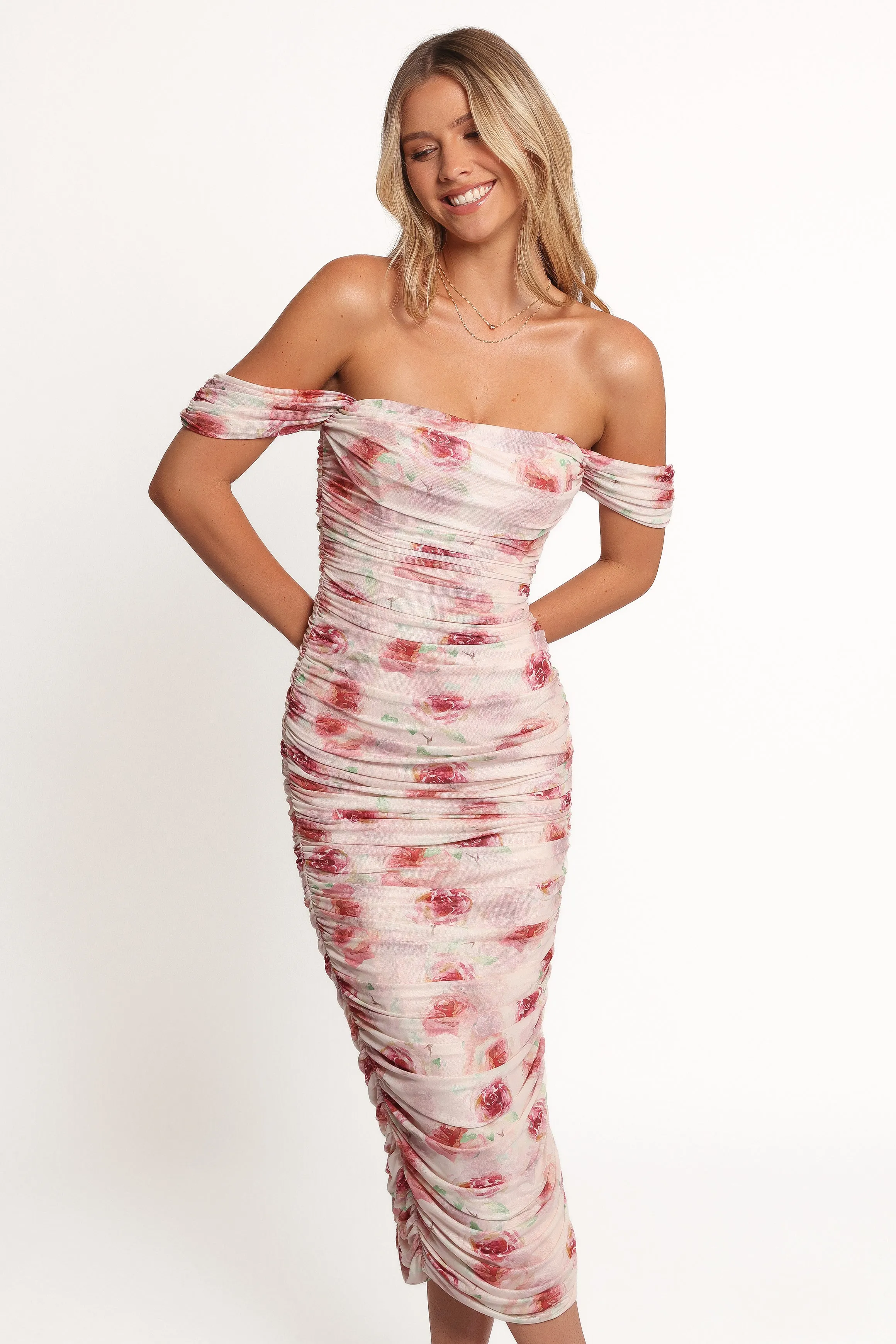 Cyra Midi Dress - Rose sold by Petal & Pup