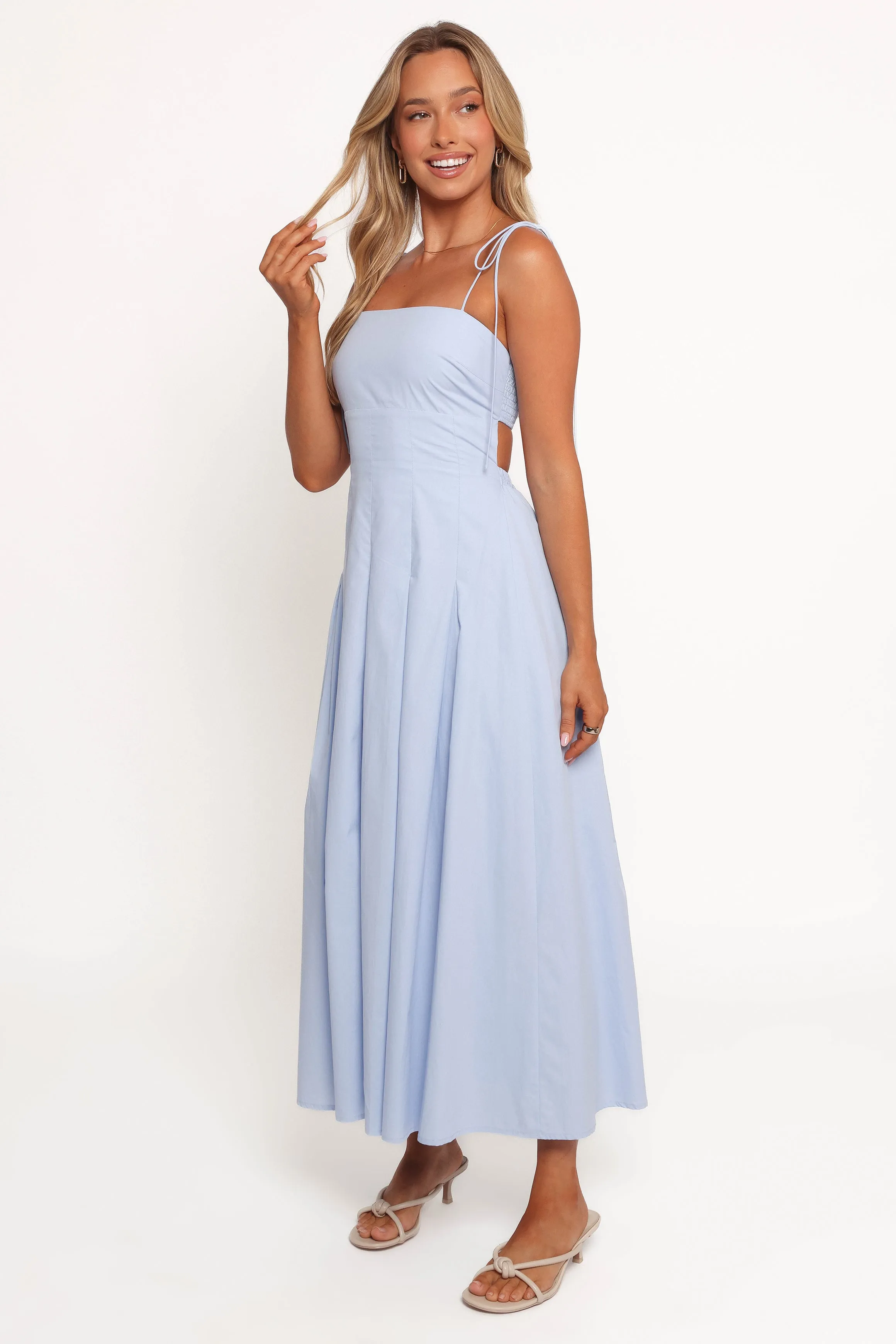 Briony Midi Dress - Blue sold by Petal & Pup product image thumbnail 3