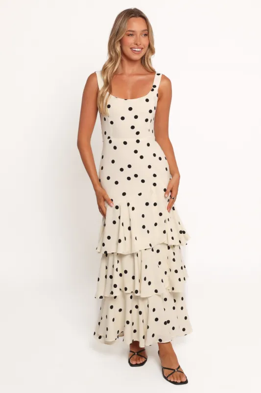 Mabel Maxi Dress - Cream sold by Petal & Pup