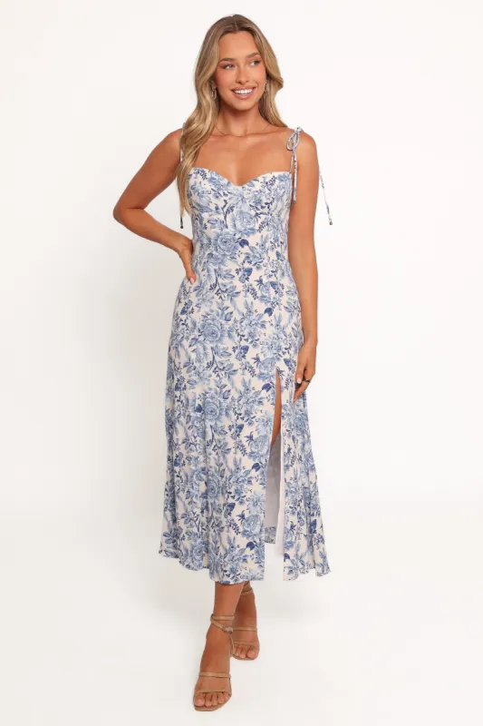 Azura Maxi Dress - Parisian Blue sold by Petal & Pup