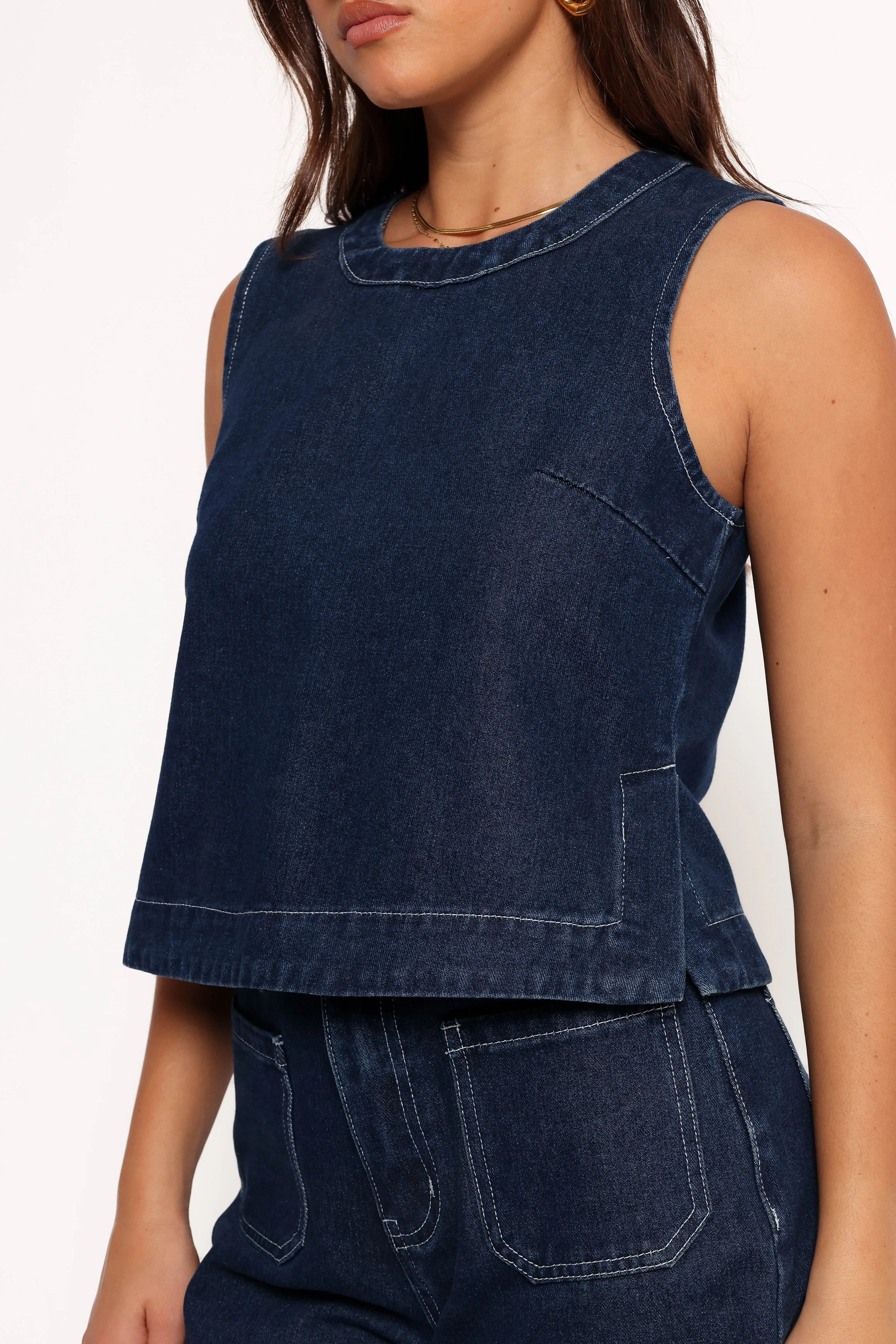 Levi Top - Dark Denim sold by Petal & Pup product image thumbnail 4