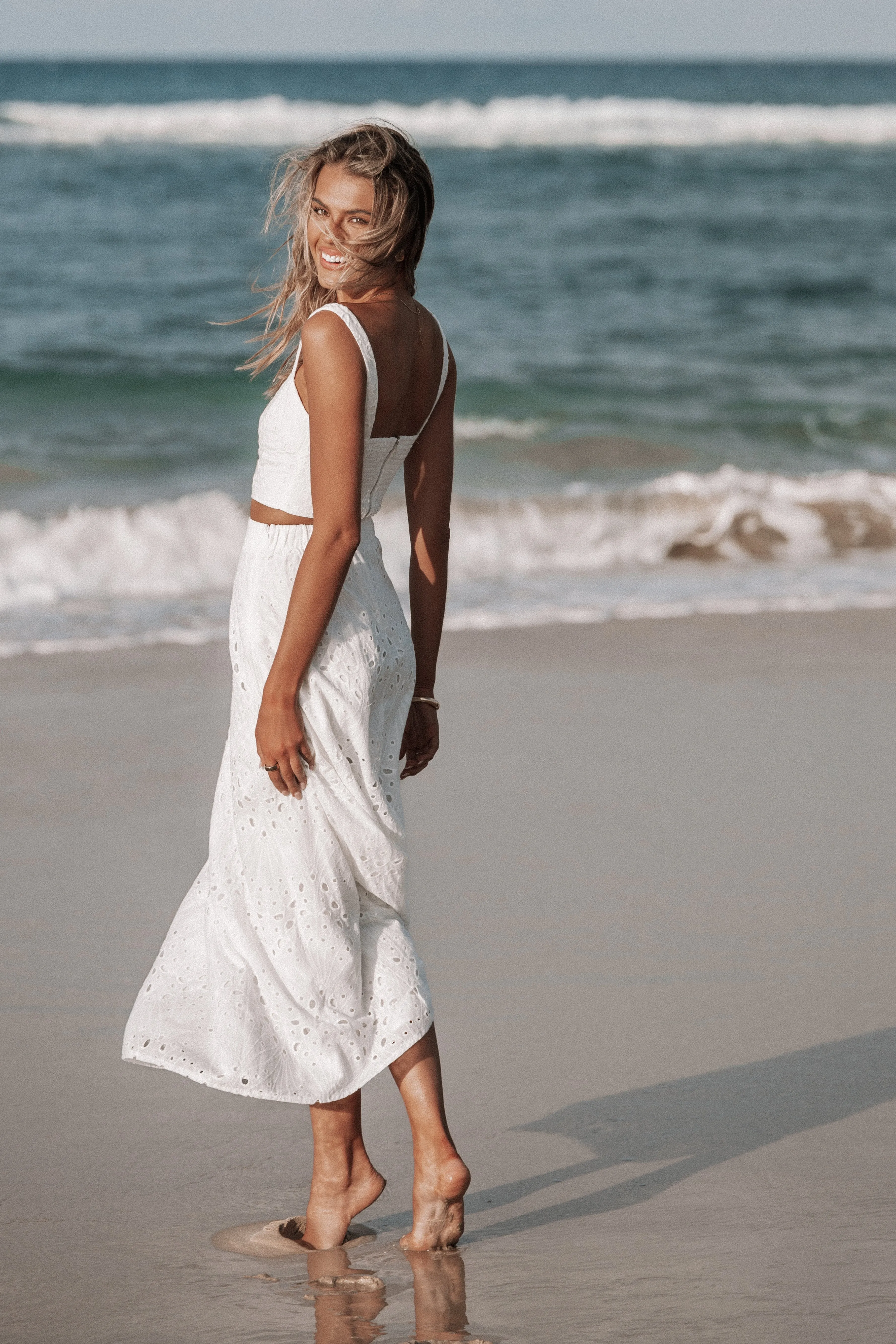 Camellia Two Piece Set - White sold by Petal & Pup