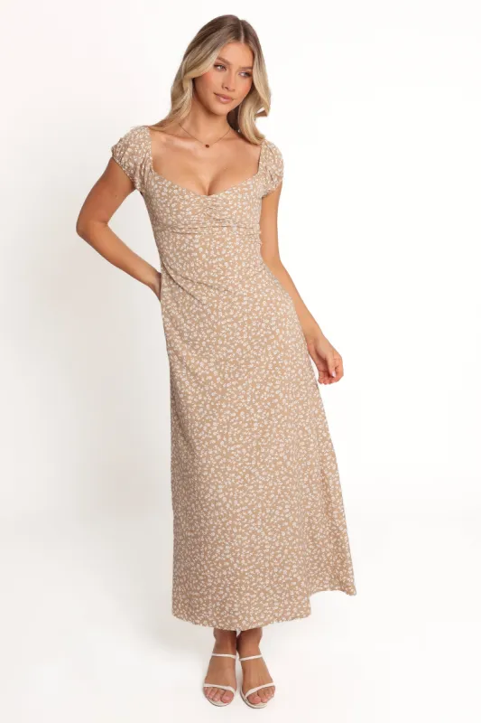 Leire Maxi Dress - Beige sold by Petal & Pup