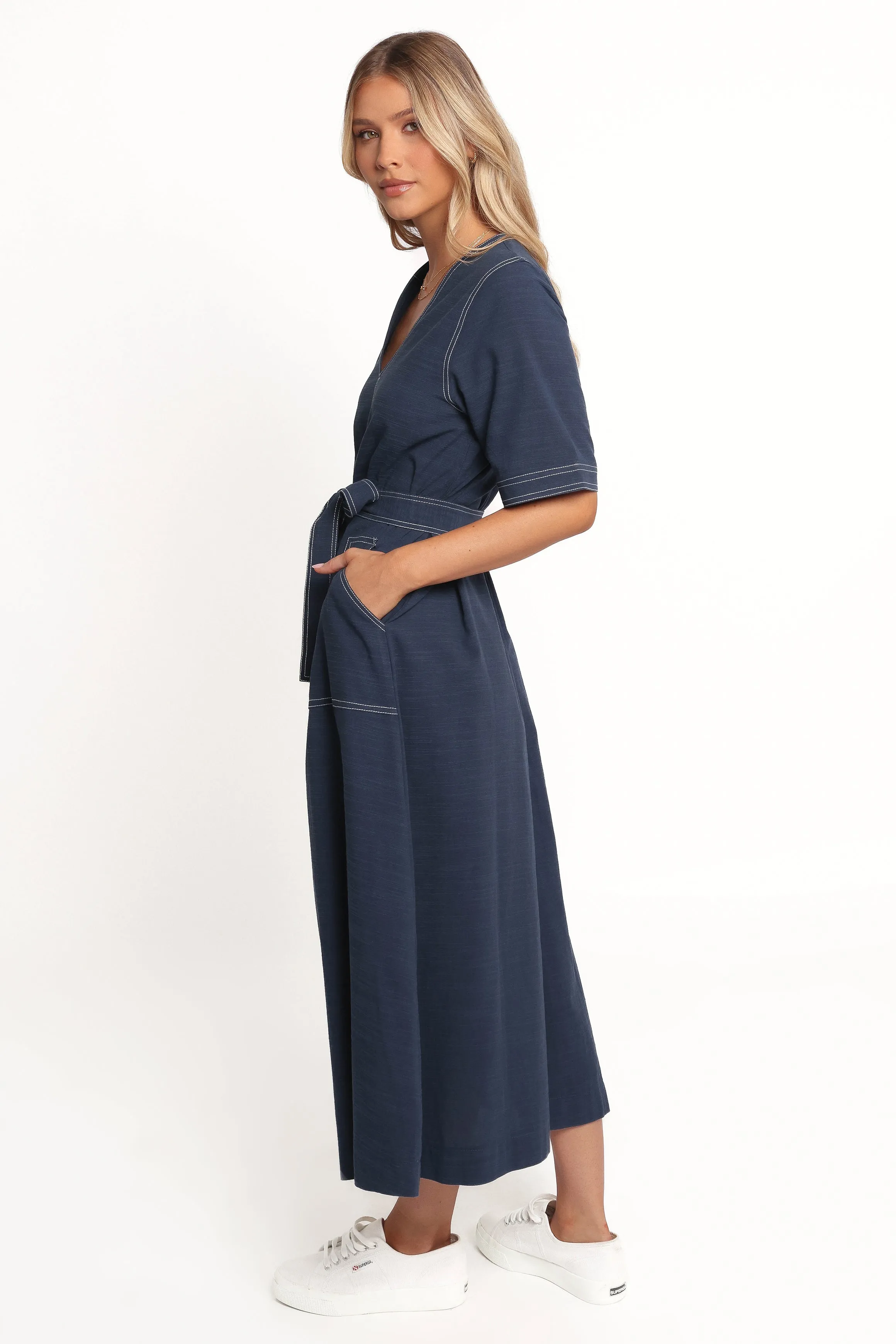 Kade Midi Dress - Blue sold by Petal & Pup product image thumbnail 3