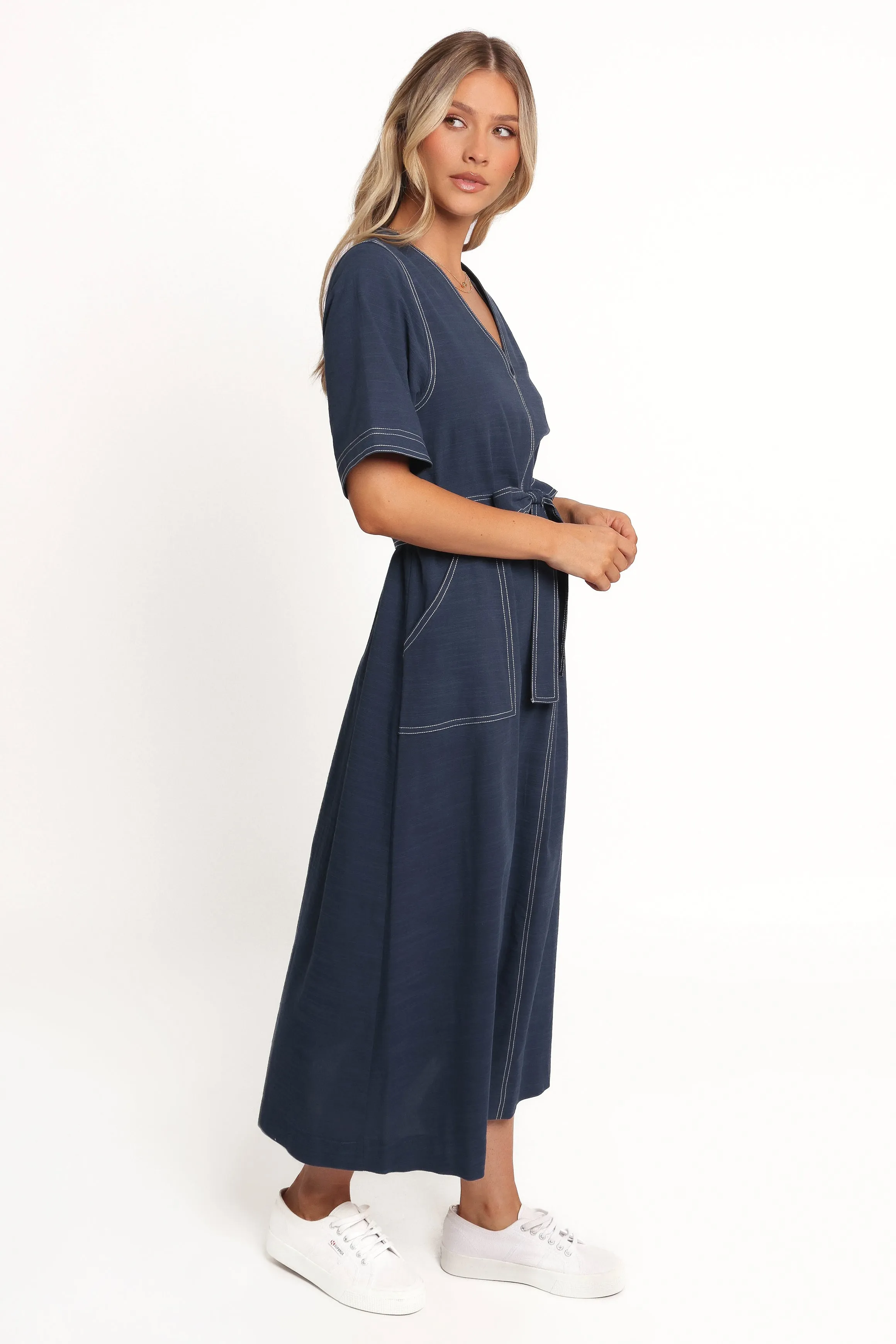 Kade Midi Dress - Blue sold by Petal & Pup product image thumbnail 5