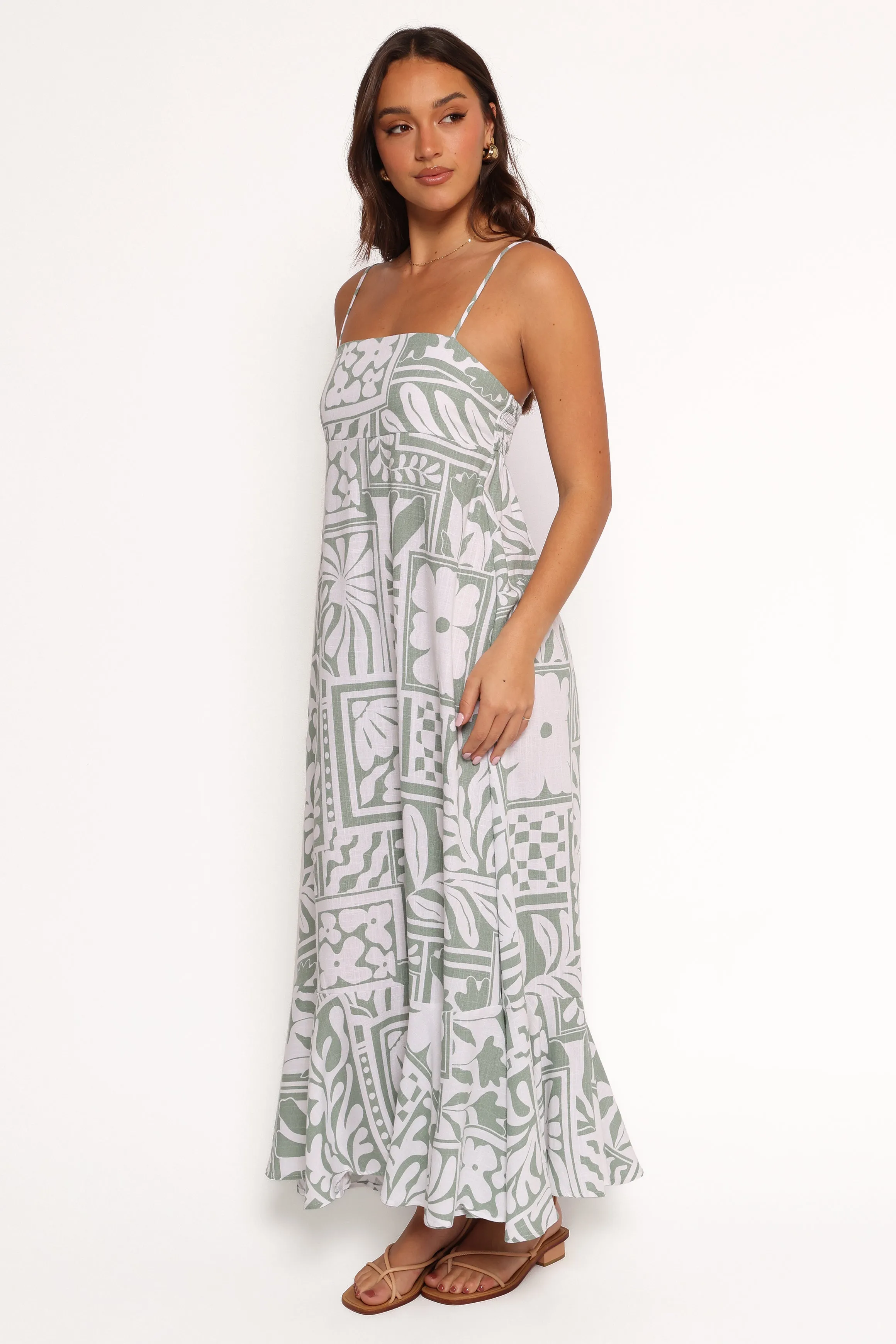 Kelsie Midi Dress - Sage Print sold by Petal & Pup product image thumbnail 3