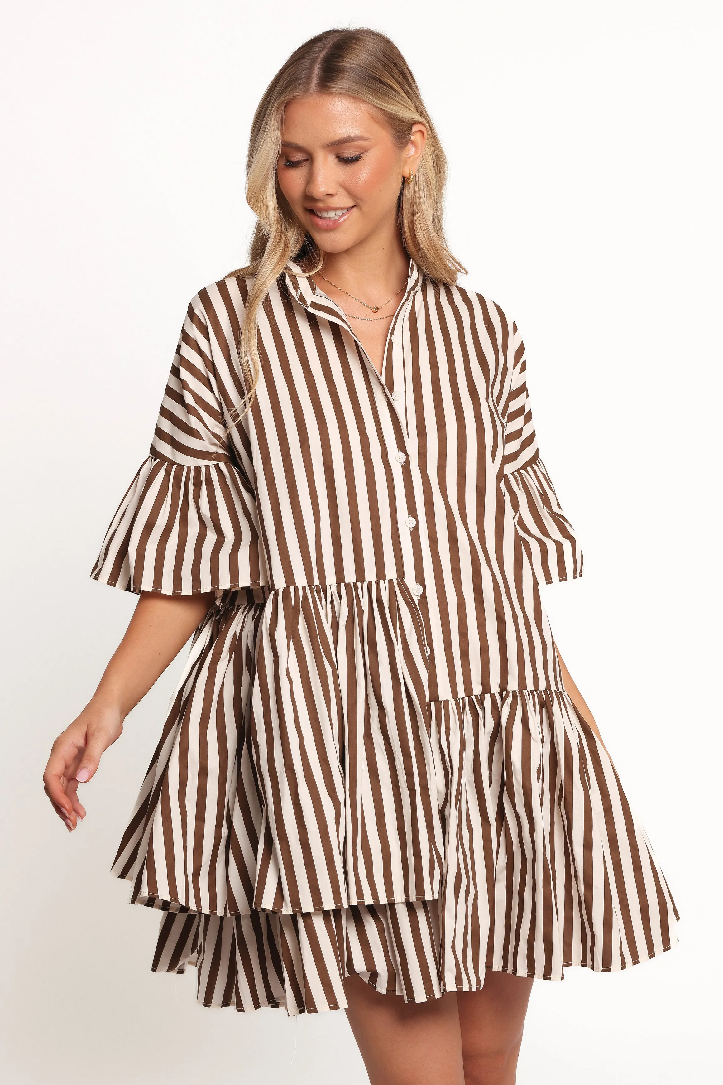 Jacqueline Mini Dress - Chocolate sold by Petal & Pup product image thumbnail 3