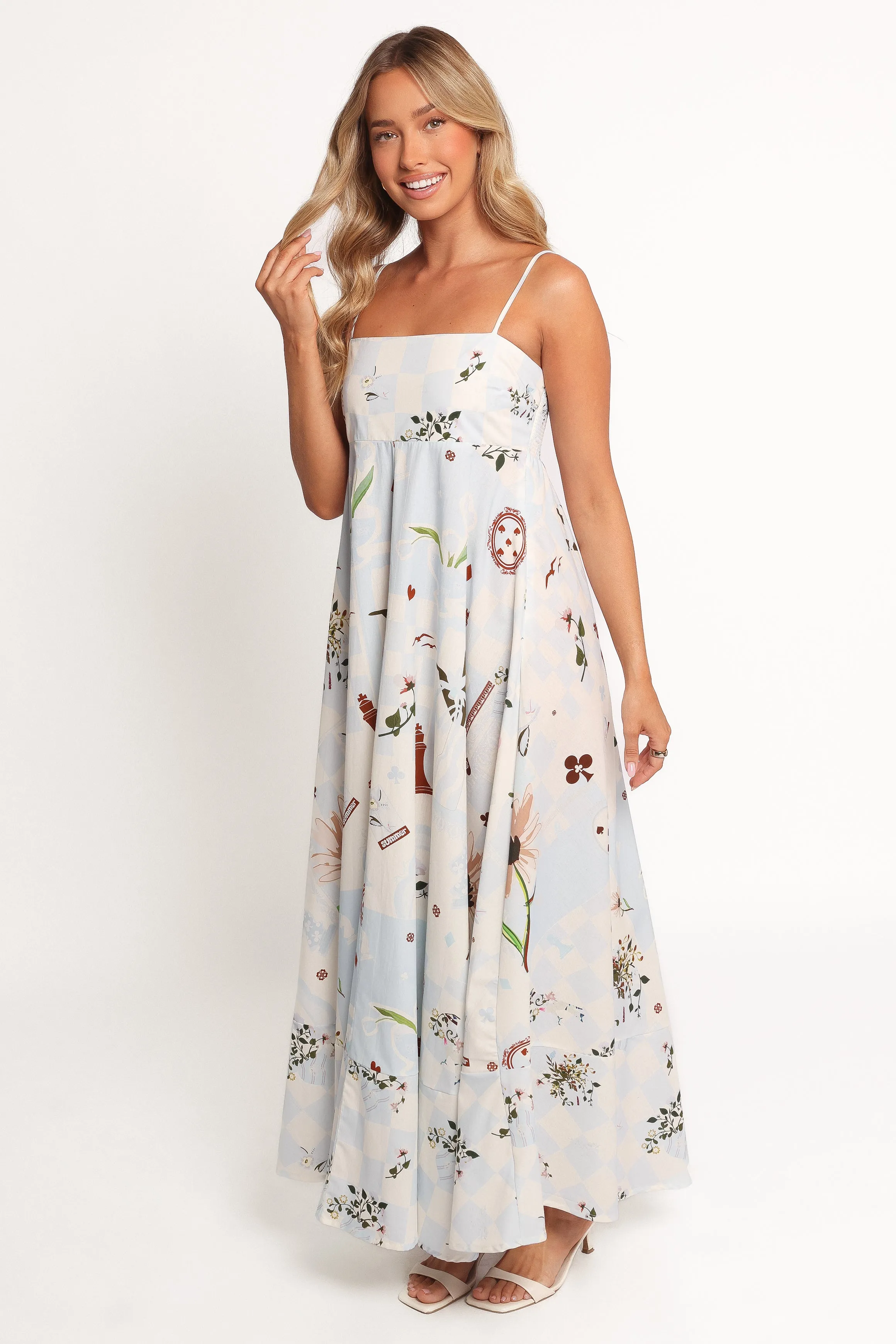 Emmeline Maxi Dress - Blue Floral sold by Petal & Pup product image thumbnail 3