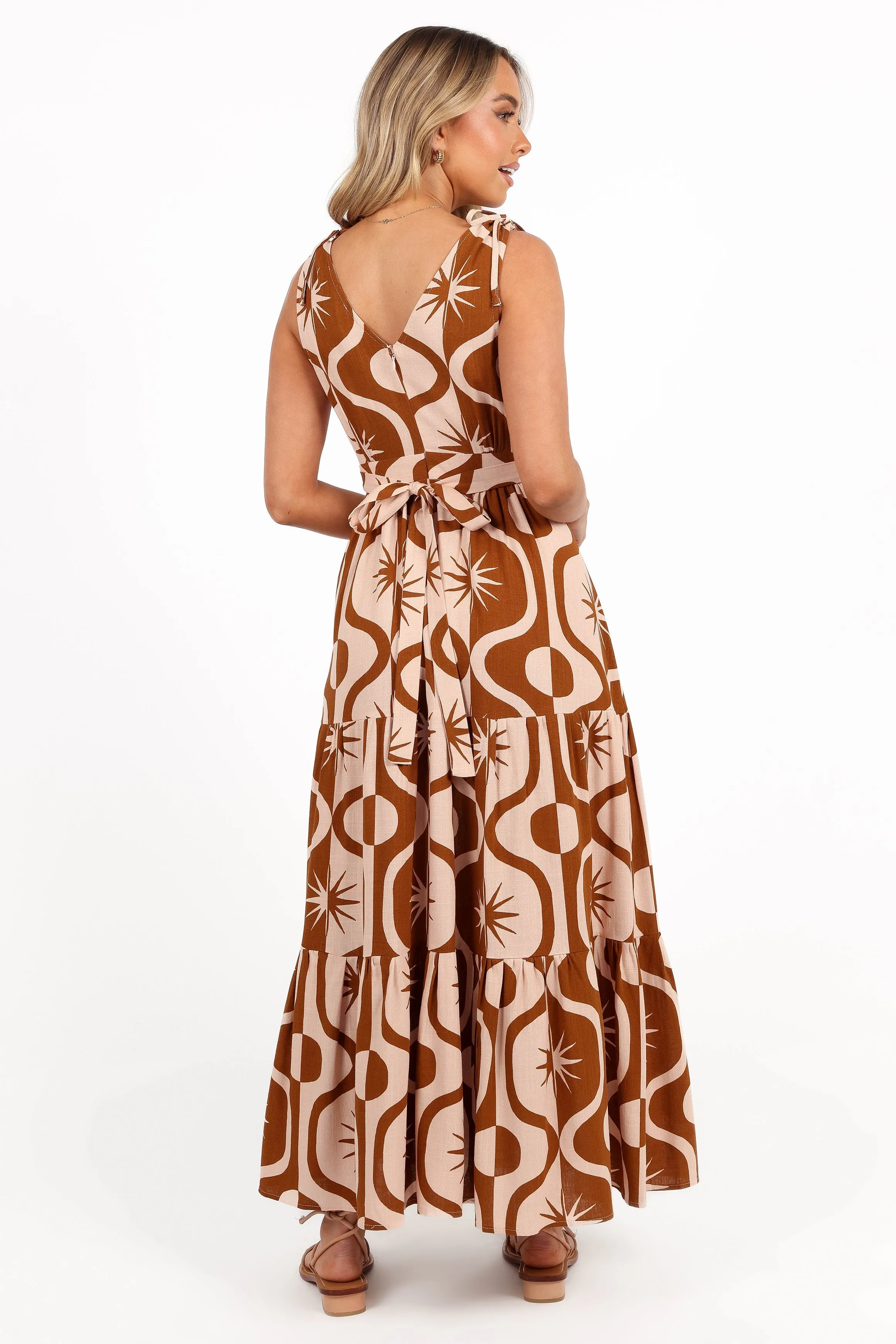 Zora Maxi Dress - Tan Print sold by Petal & Pup product image thumbnail 5