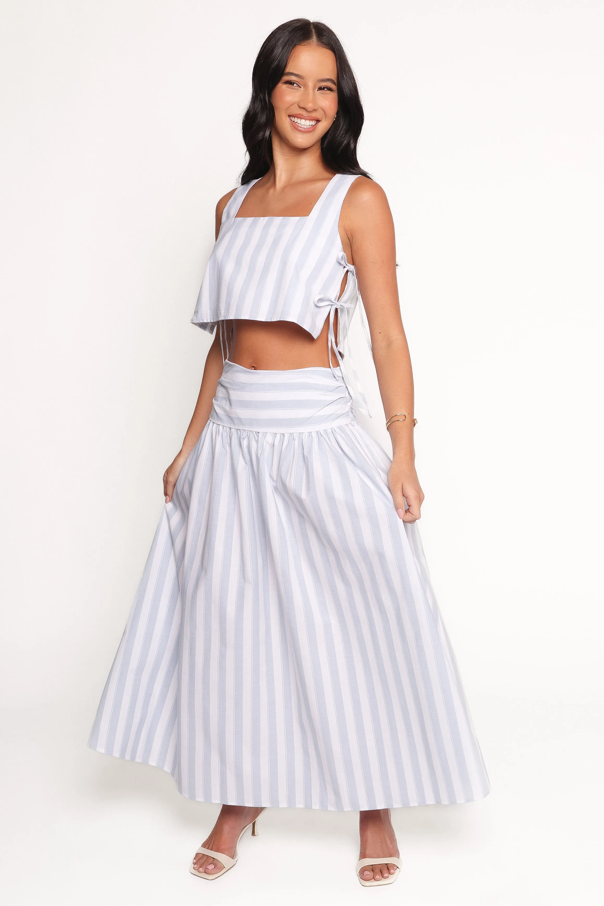 Lyra Skirt Set - Light Blue sold by Petal & Pup