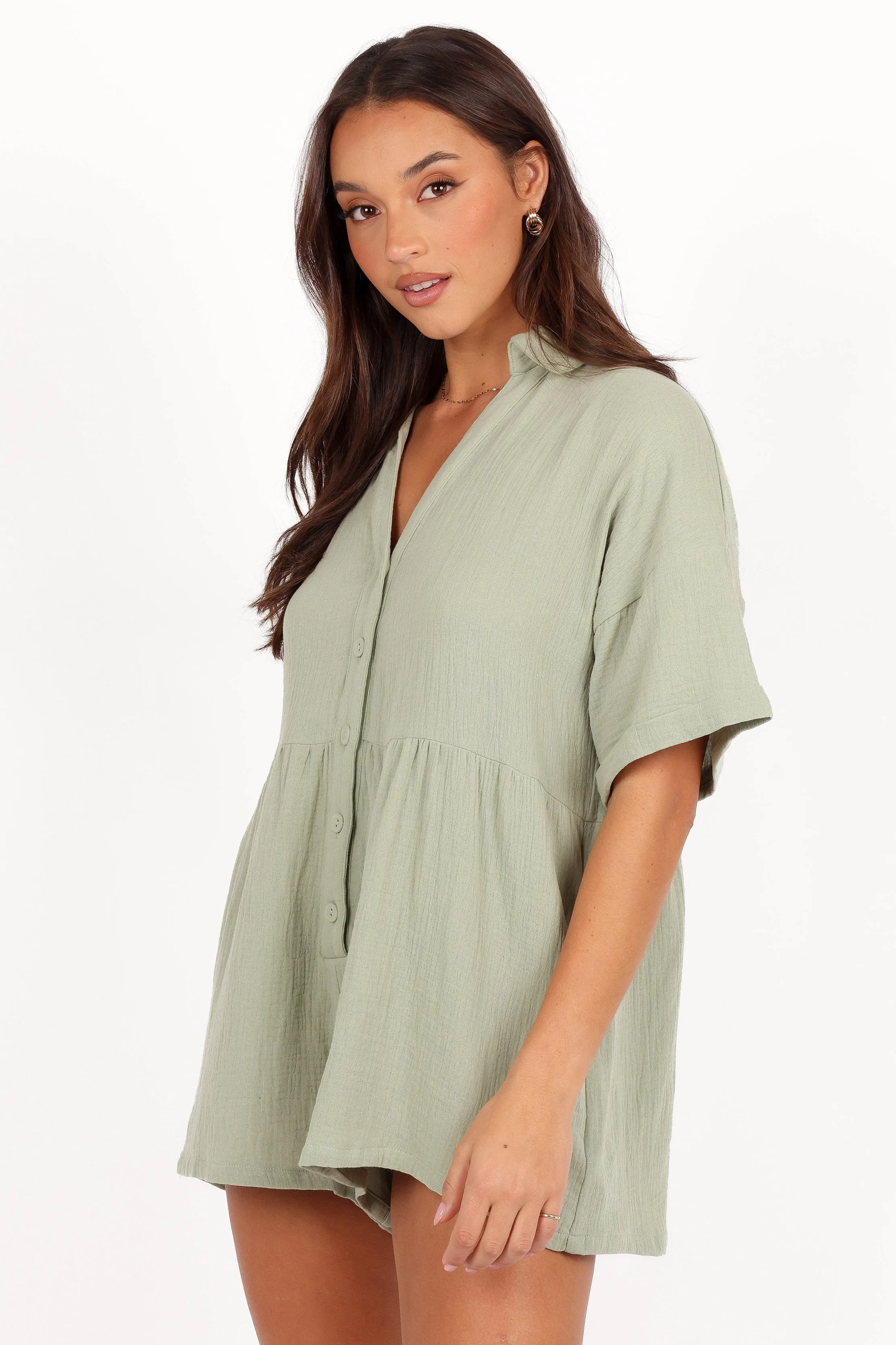 Winny Romper - Sage Green sold by Petal & Pup product image thumbnail 5
