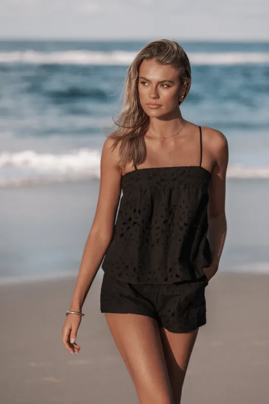 Calla Short Set - Black sold by Petal & Pup