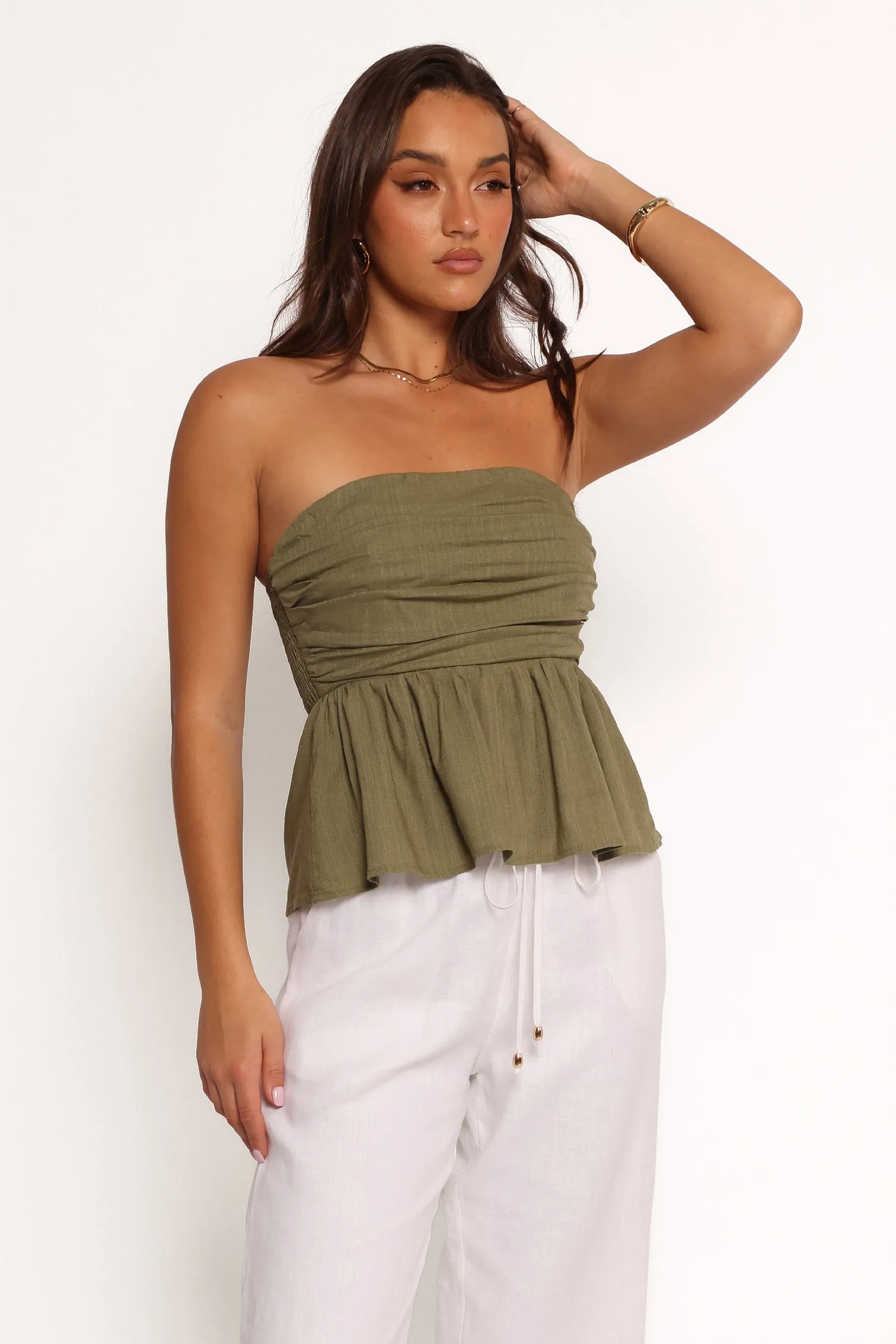 Maia Top - Olive sold by Petal & Pup product image thumbnail 5