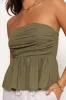 Maia Top - Olive sold by Petal & Pup