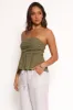 Maia Top - Olive sold by Petal & Pup