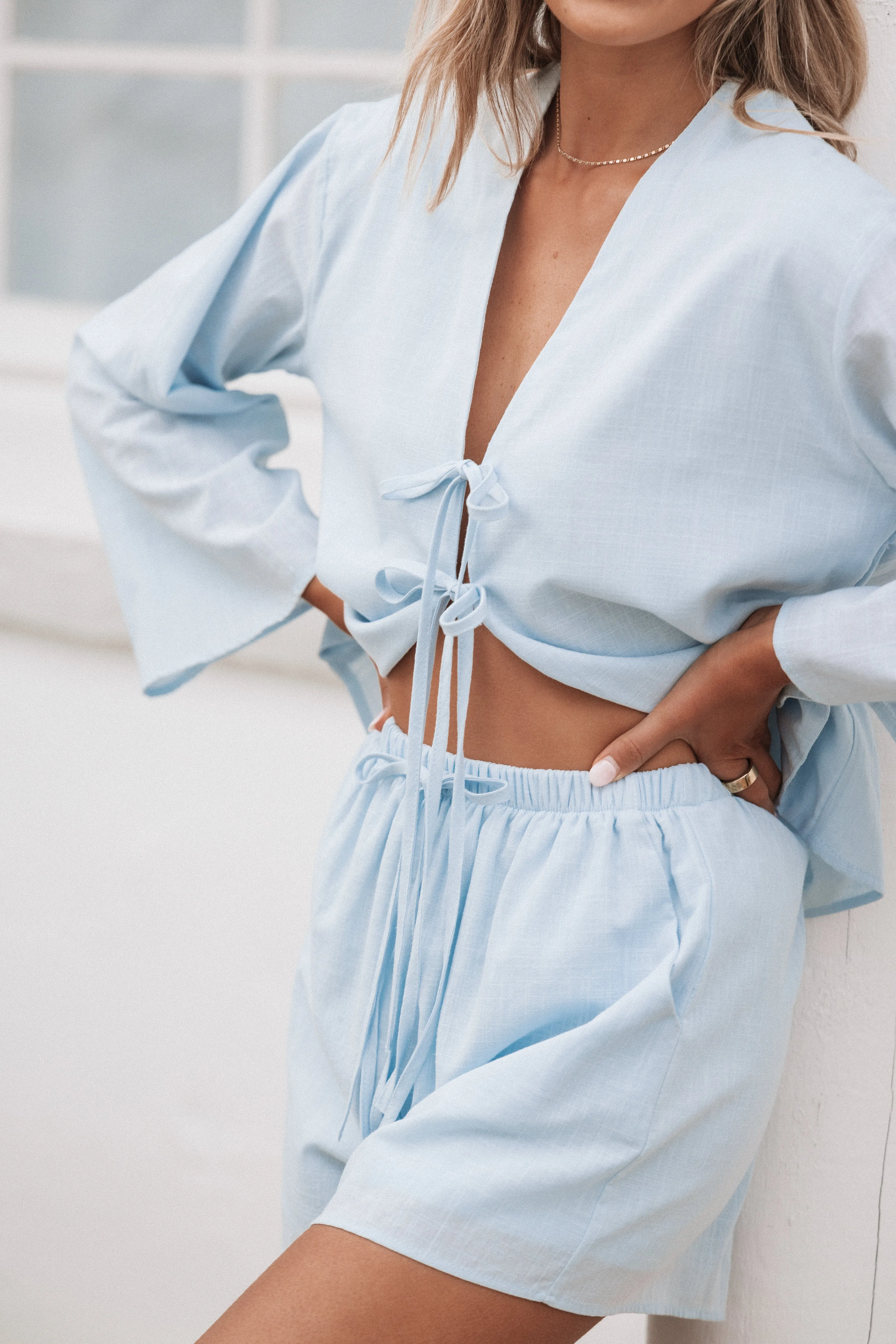 Flynn Short Set - Pale Blue sold by Petal & Pup product image thumbnail 2