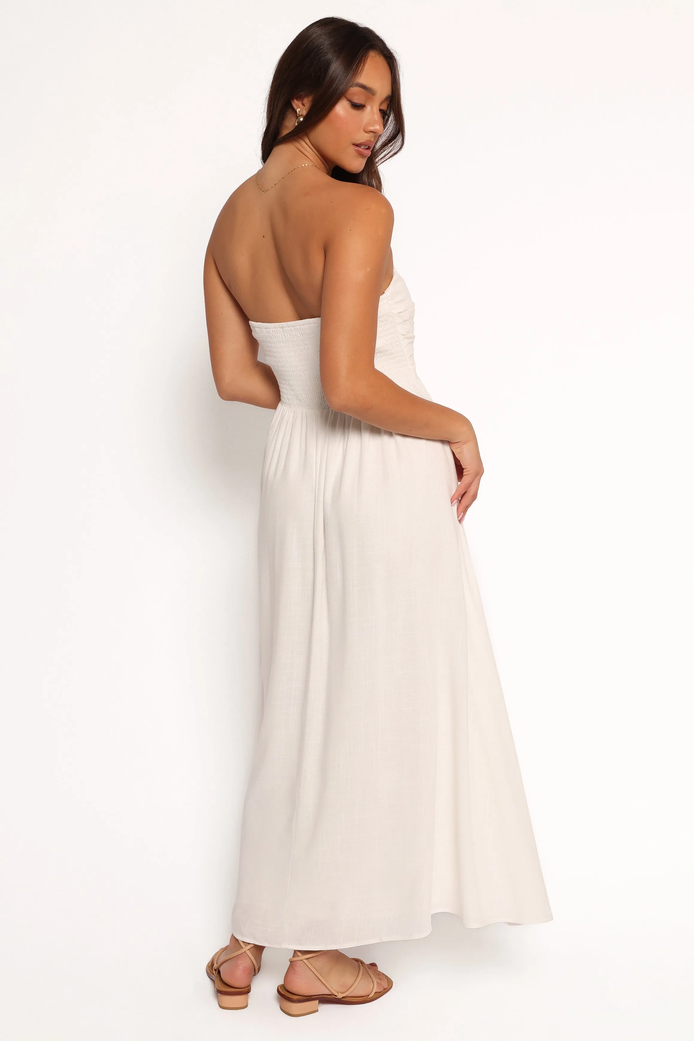 Kayt Strapless Dress - White sold by Petal & Pup product image thumbnail 4