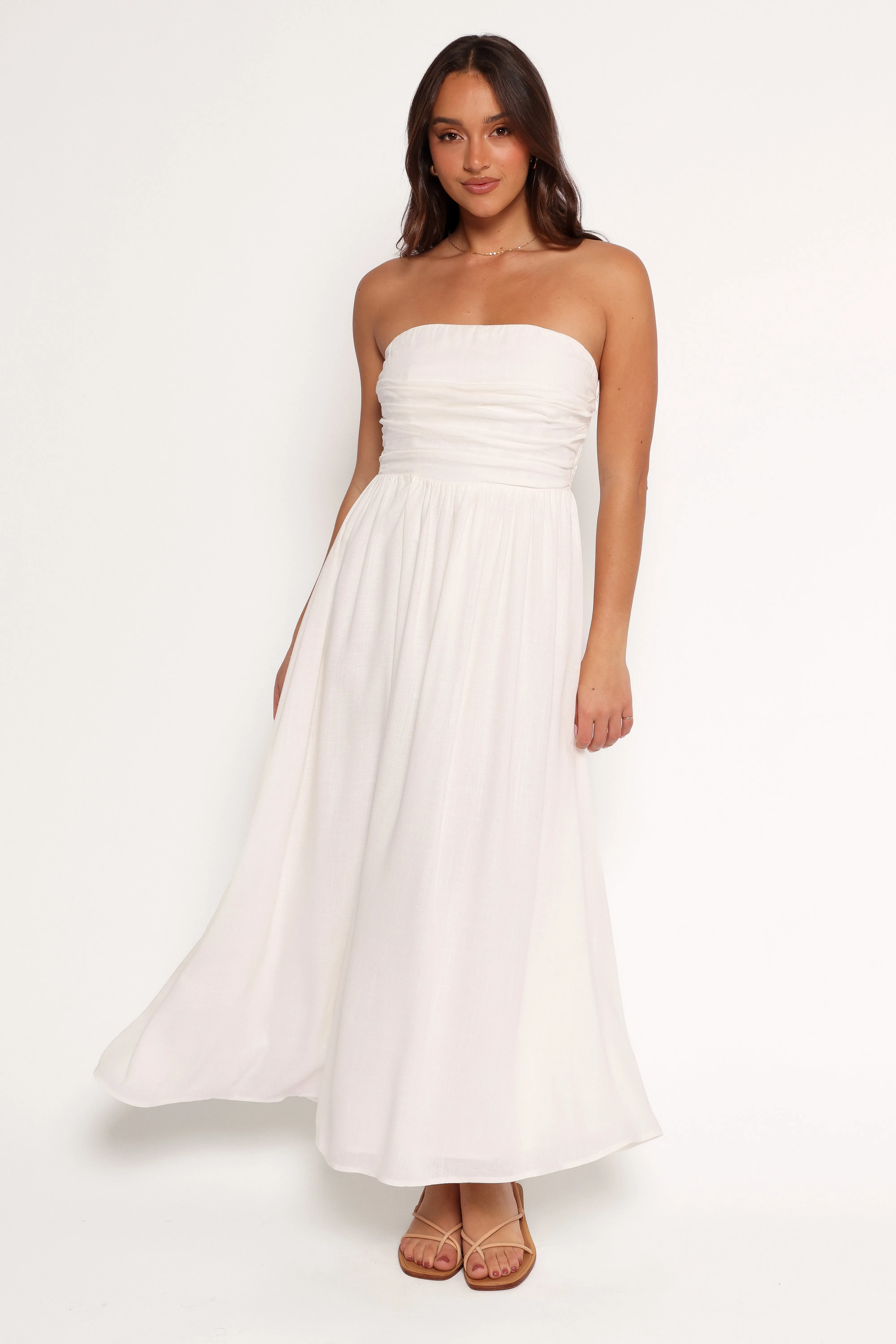 Kayt Strapless Dress - White sold by Petal & Pup product image thumbnail 2
