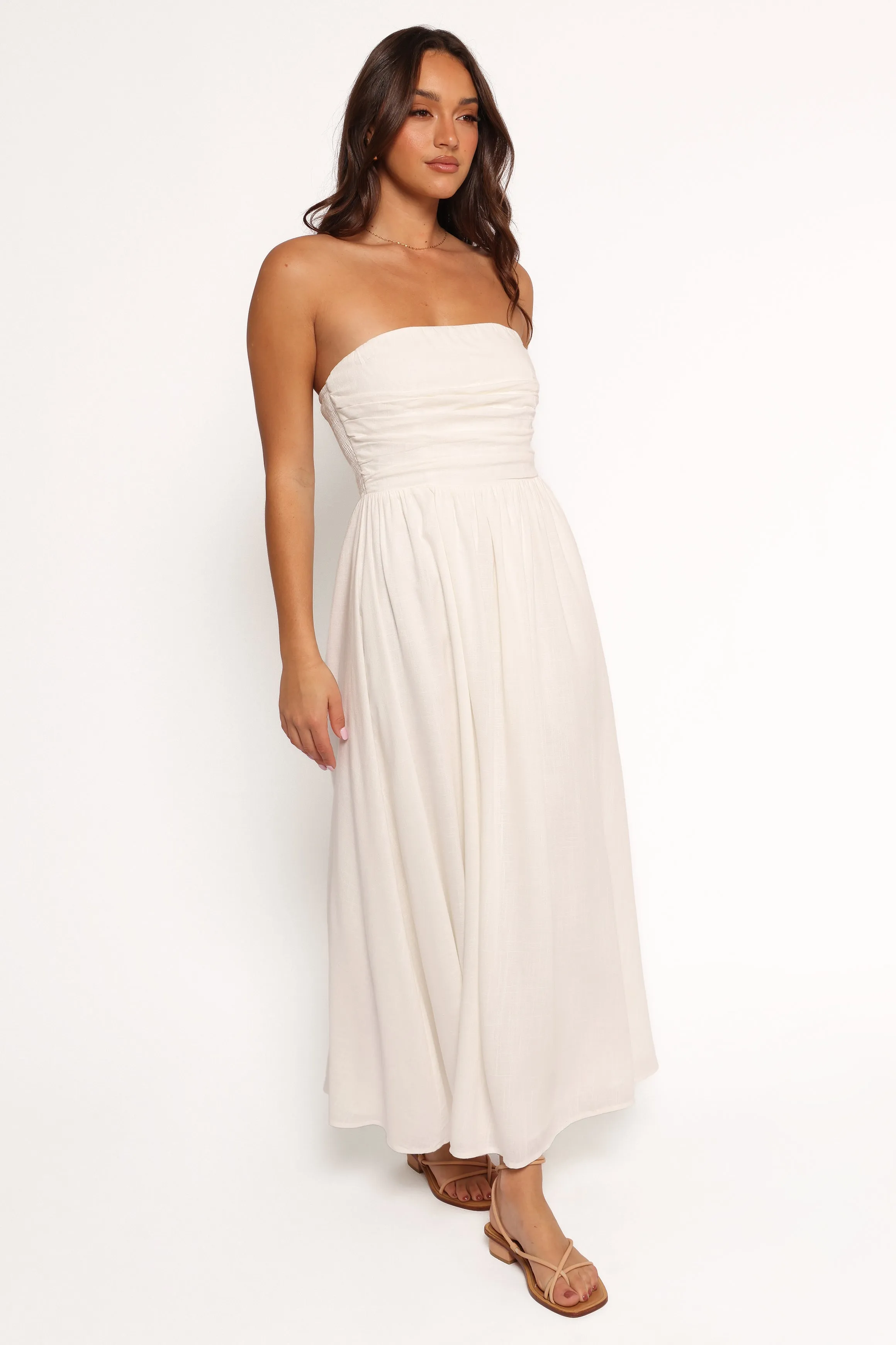 Kayt Strapless Dress - White sold by Petal & Pup product image thumbnail 5