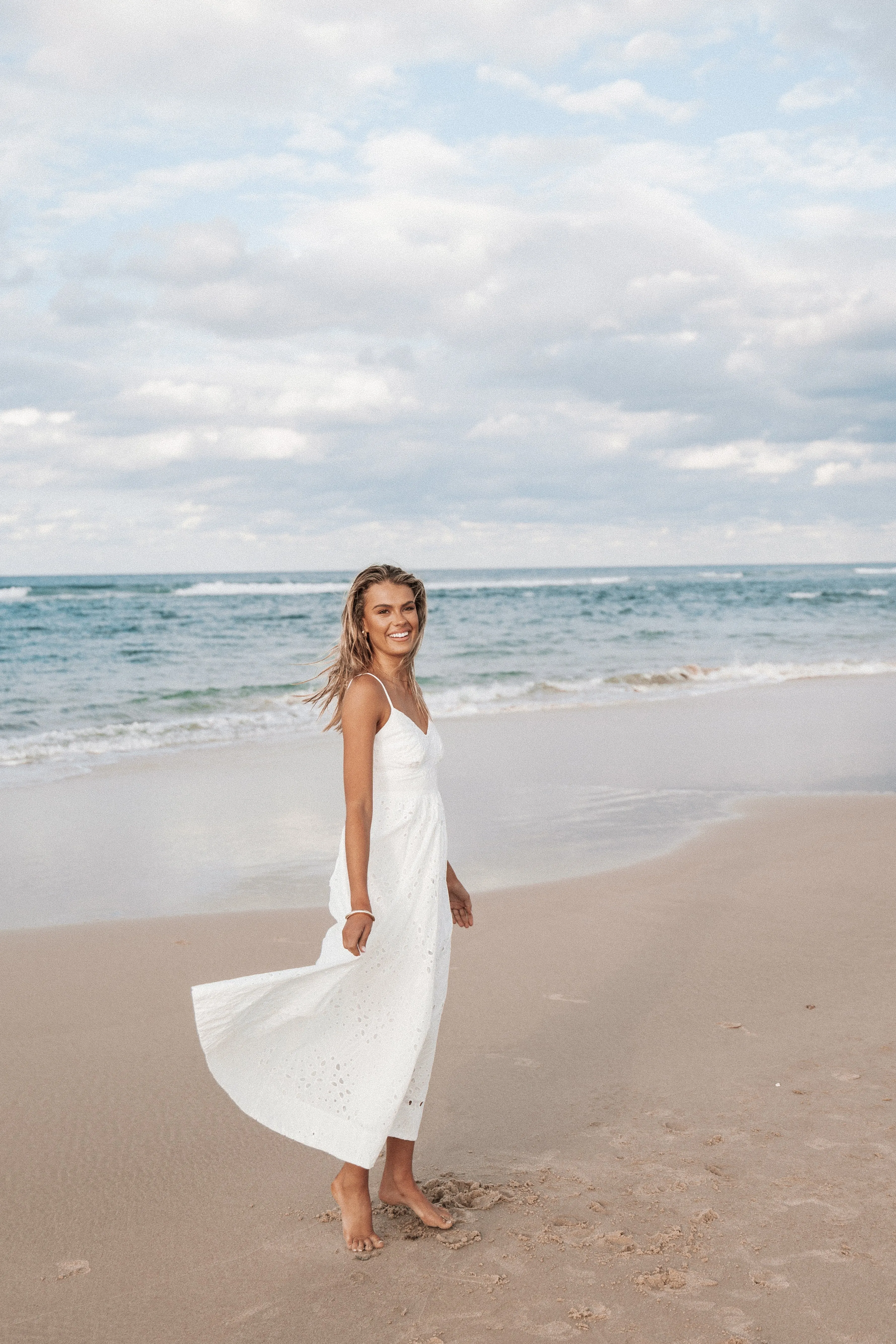 Yasmin Midi Dress - White sold by Petal & Pup product image thumbnail 2