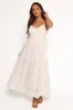 Yasmin Midi Dress - White sold by Petal & Pup