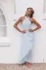 Betsy Halterneck Maxi Dress - Pale Blue sold by Petal & Pup