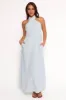Betsy Halterneck Maxi Dress - Pale Blue sold by Petal & Pup
