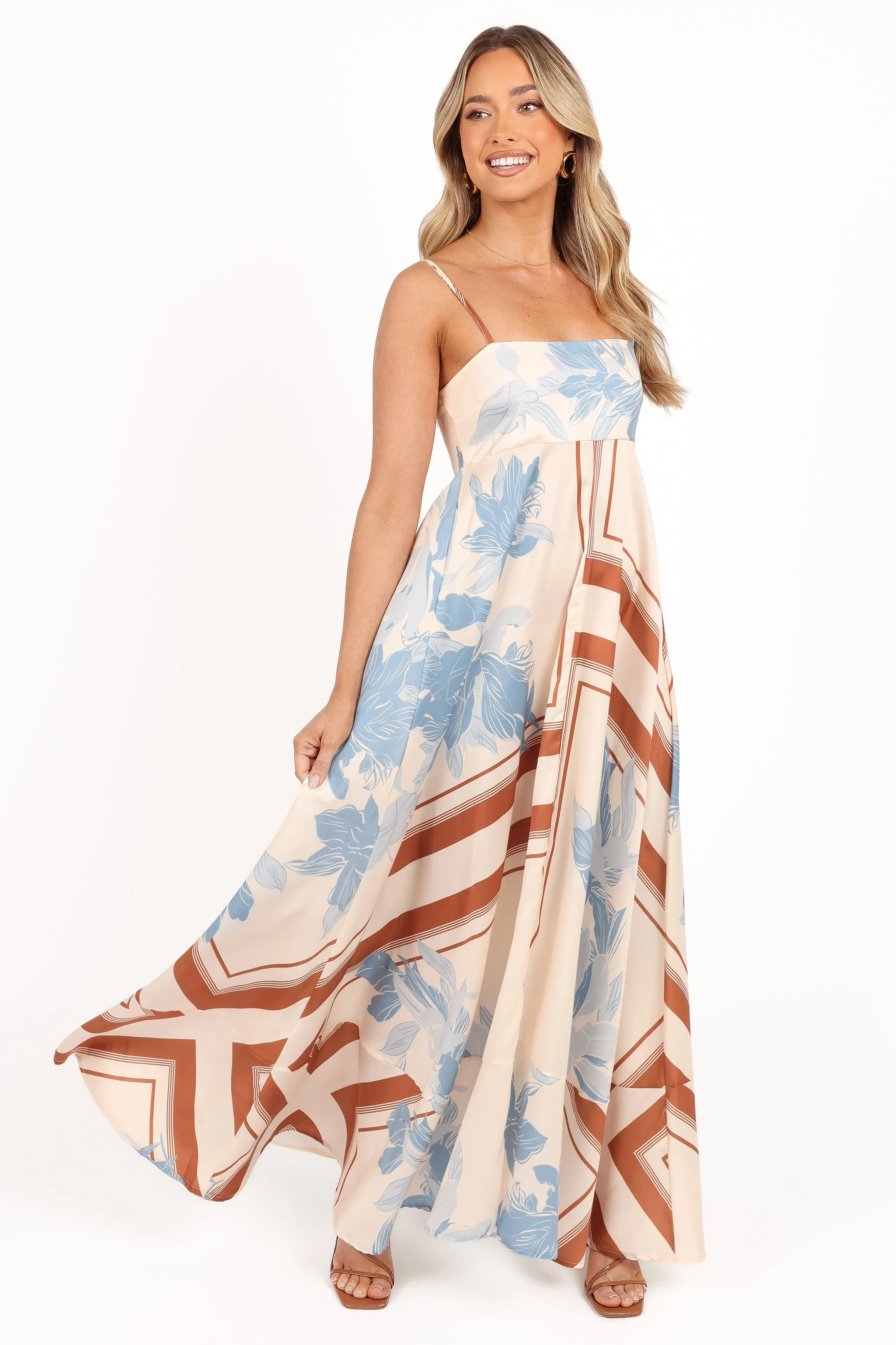 Elanor Maxi Dress - Pale Blue Print sold by Petal & Pup product image thumbnail 4