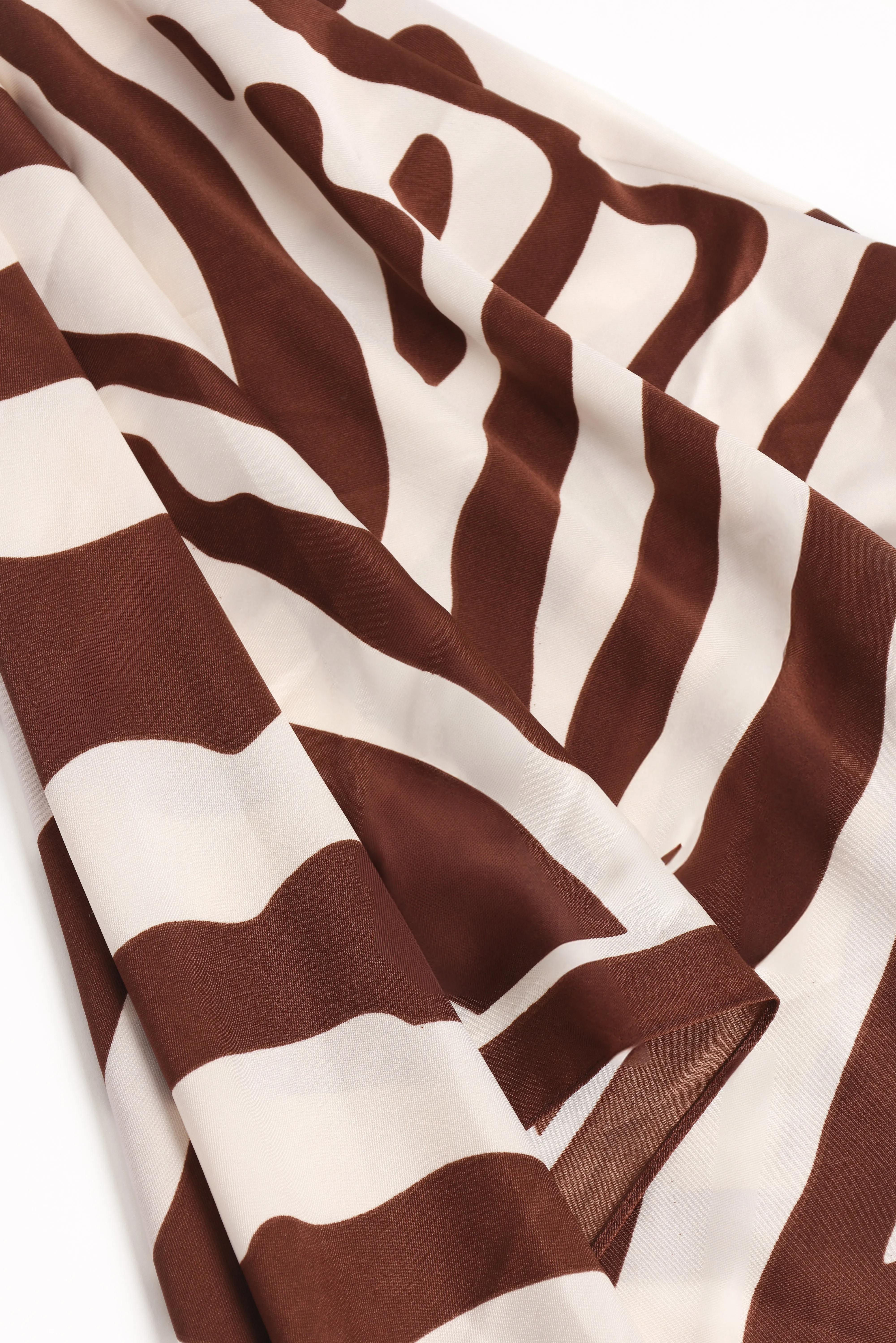 Lara Hair Scarf - Chocolate/White sold by Petal & Pup product image thumbnail 4
