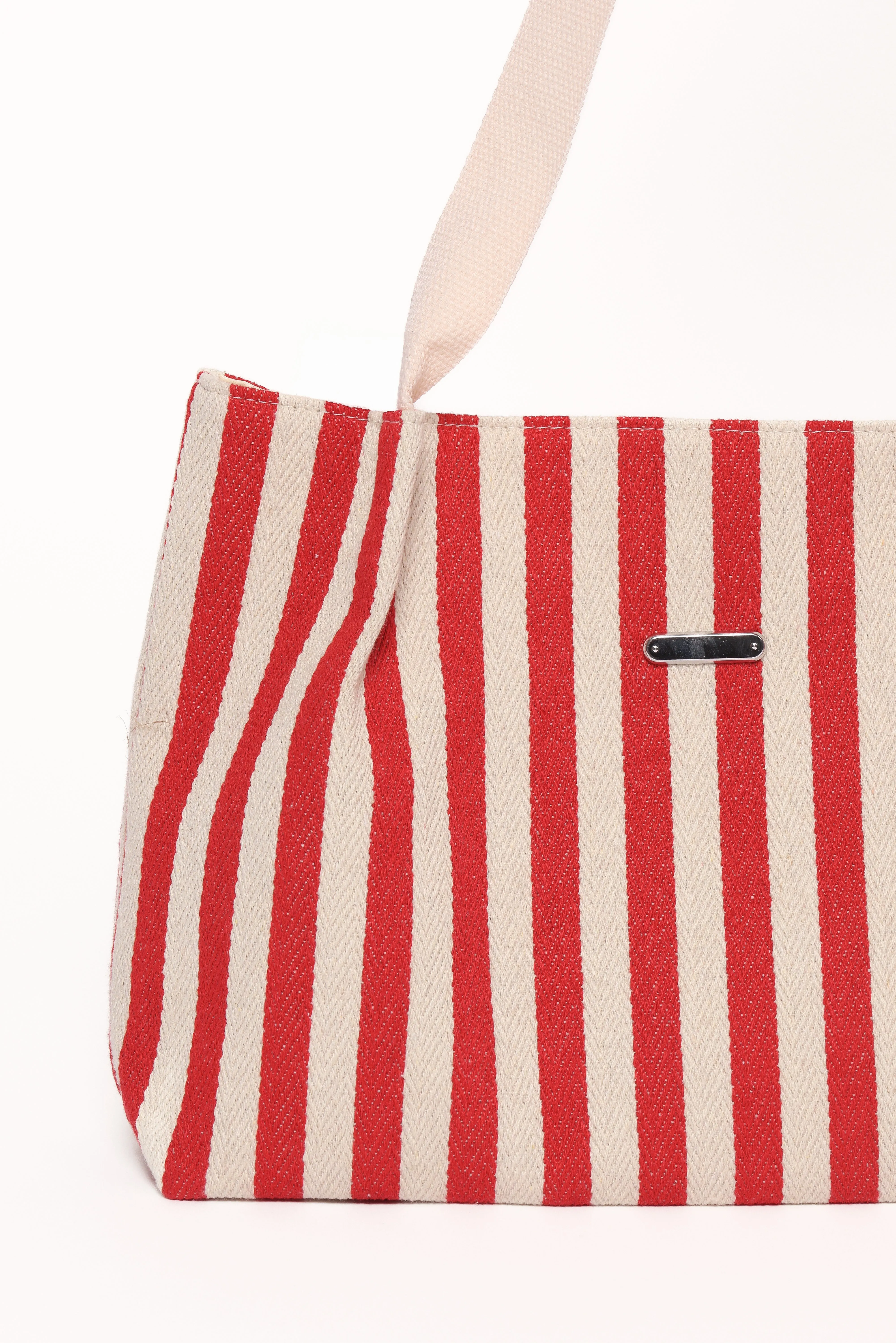Ruby Beach Bag - Red Stripe sold by Petal & Pup product image thumbnail 2