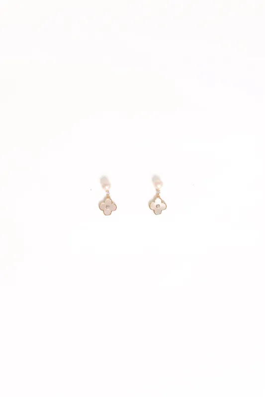 Marlowe Flower Earrings - Gold sold by Petal & Pup