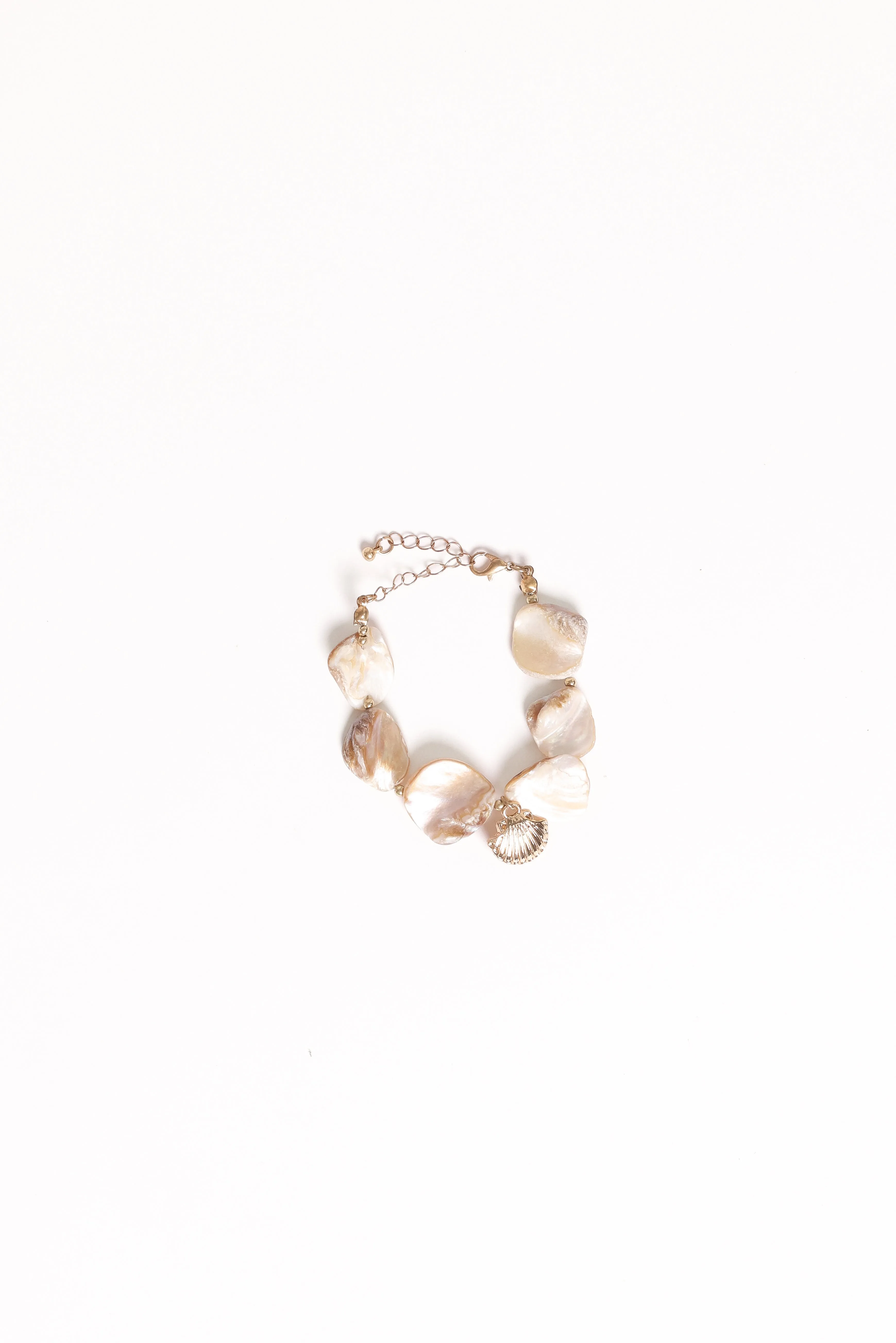 Astrid Shell Bracelet - Gold sold by Petal & Pup