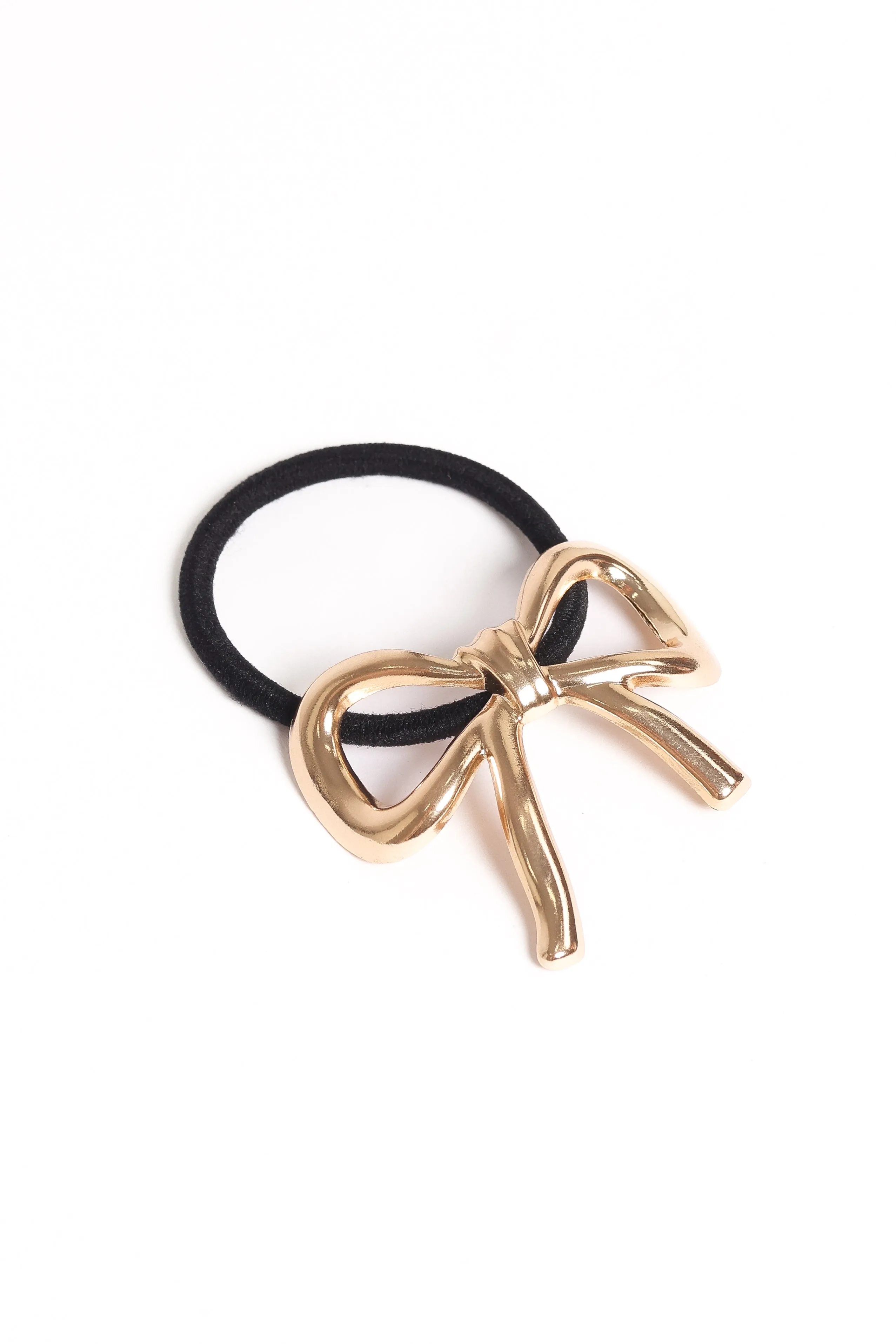 Roxy Bow Hair Tie - Gold sold by Petal & Pup product image thumbnail 2