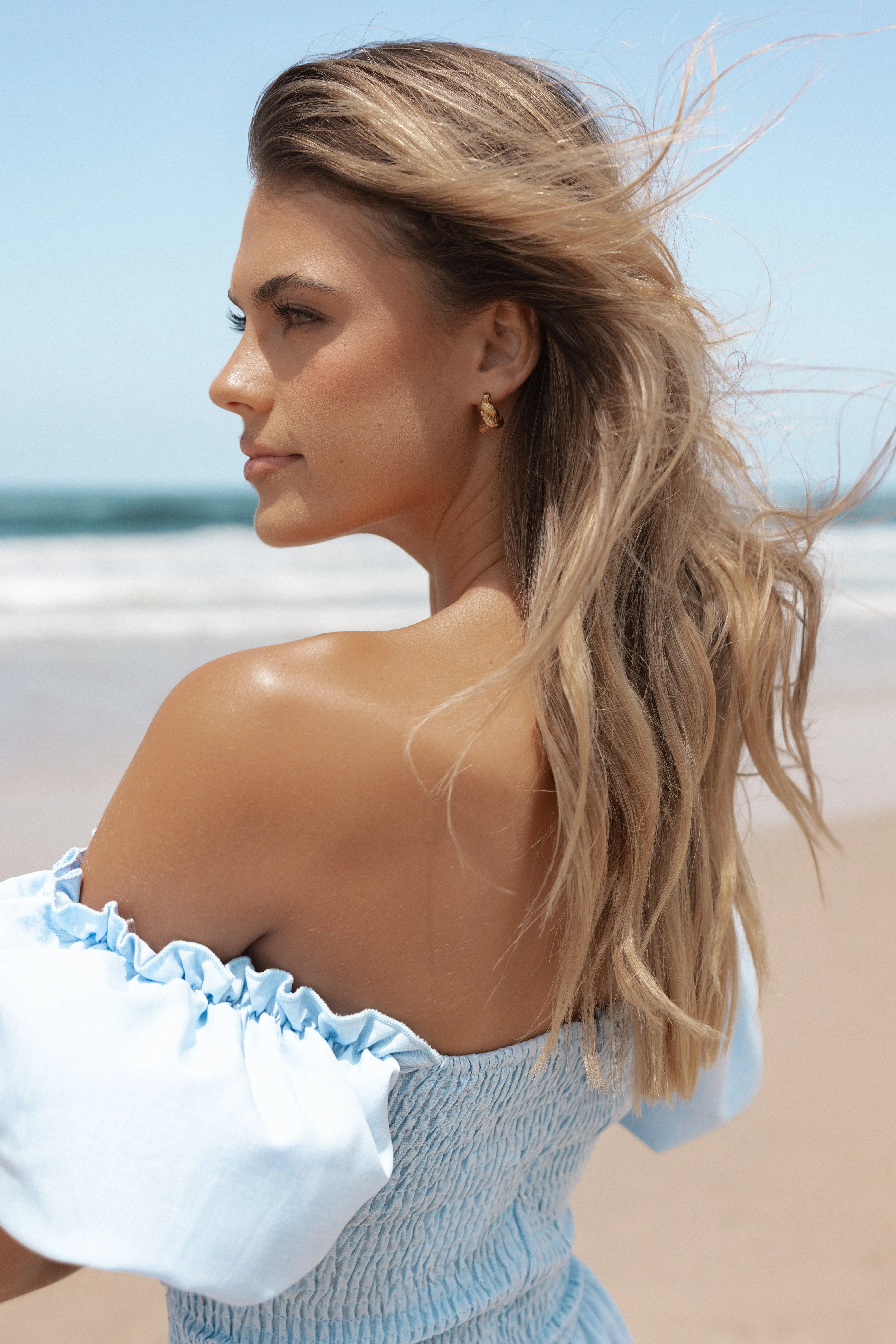 Dakota Knot Earrings - Gold sold by Petal & Pup product image thumbnail 2