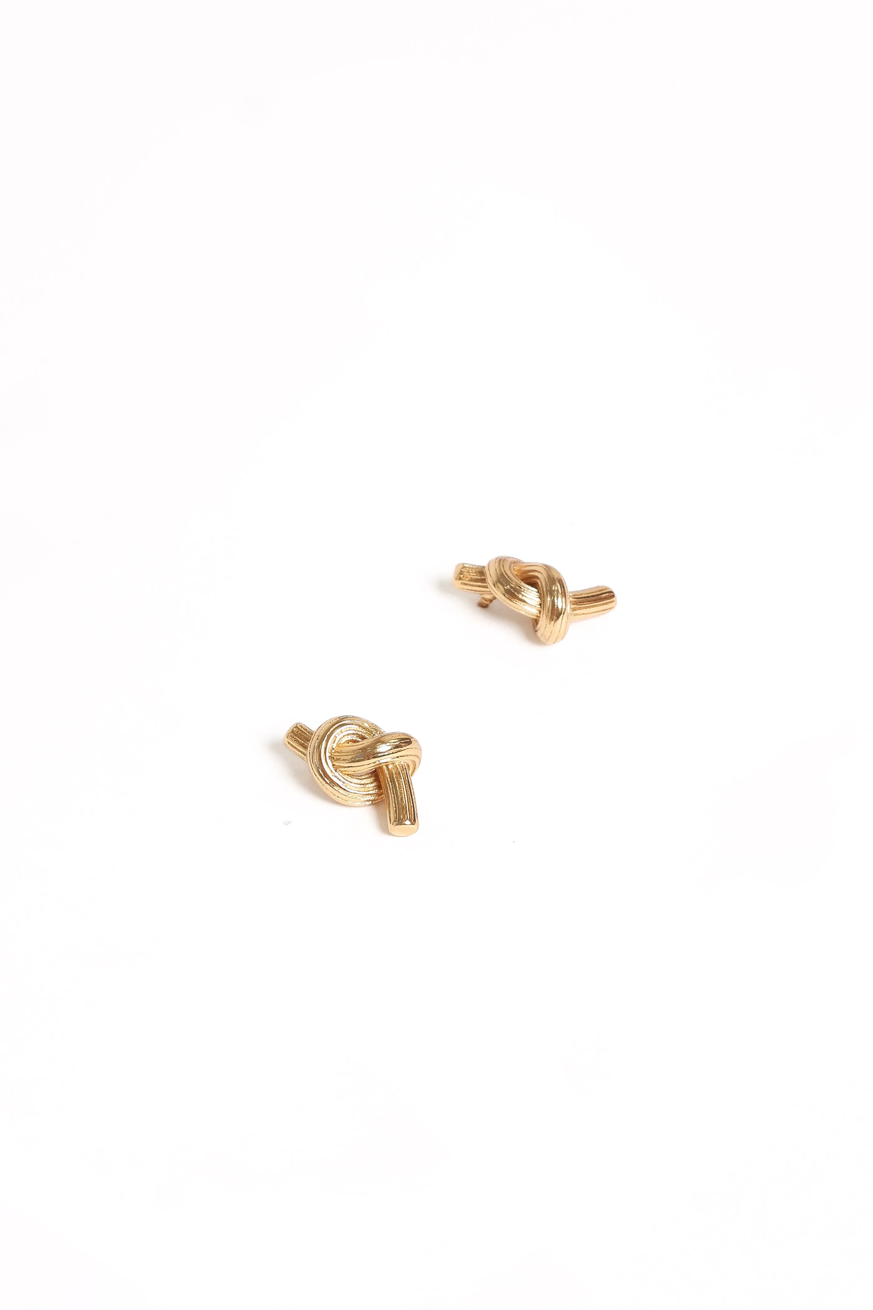 Dakota Knot Earrings - Gold sold by Petal & Pup product image thumbnail 4