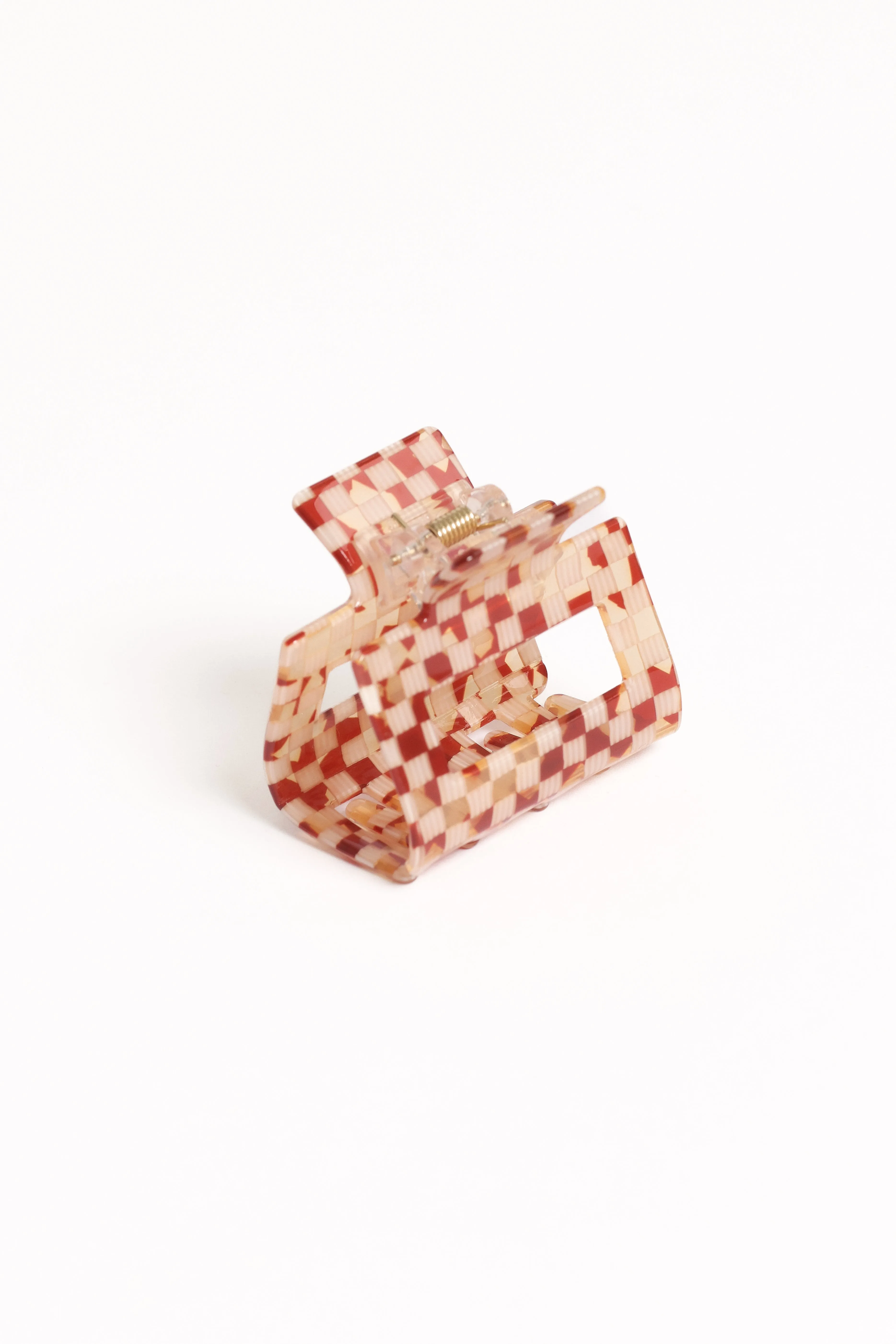 Capri Hair Clip - Tan Check sold by Petal & Pup product image thumbnail 4