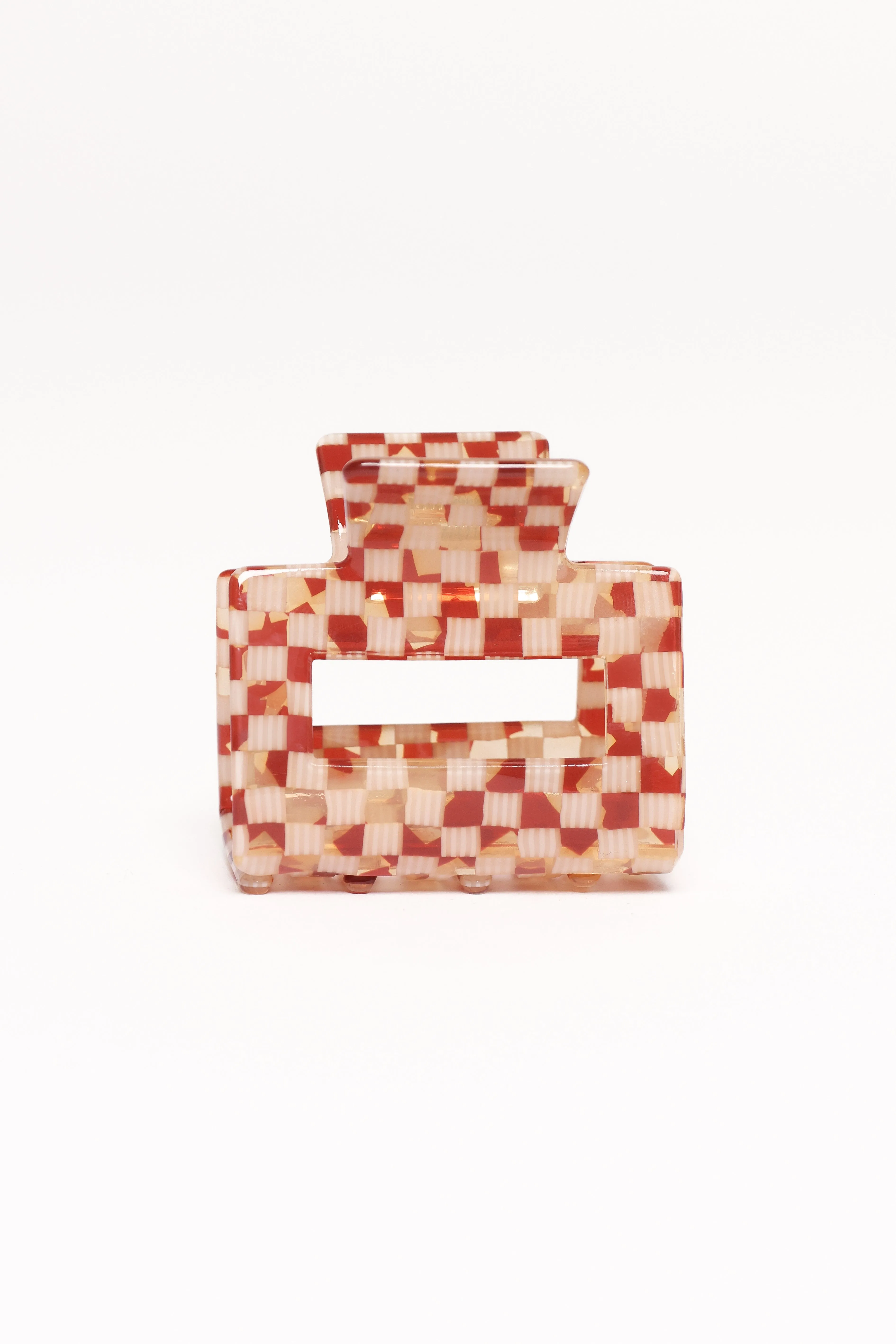 Capri Hair Clip - Tan Check sold by Petal & Pup product image thumbnail 3