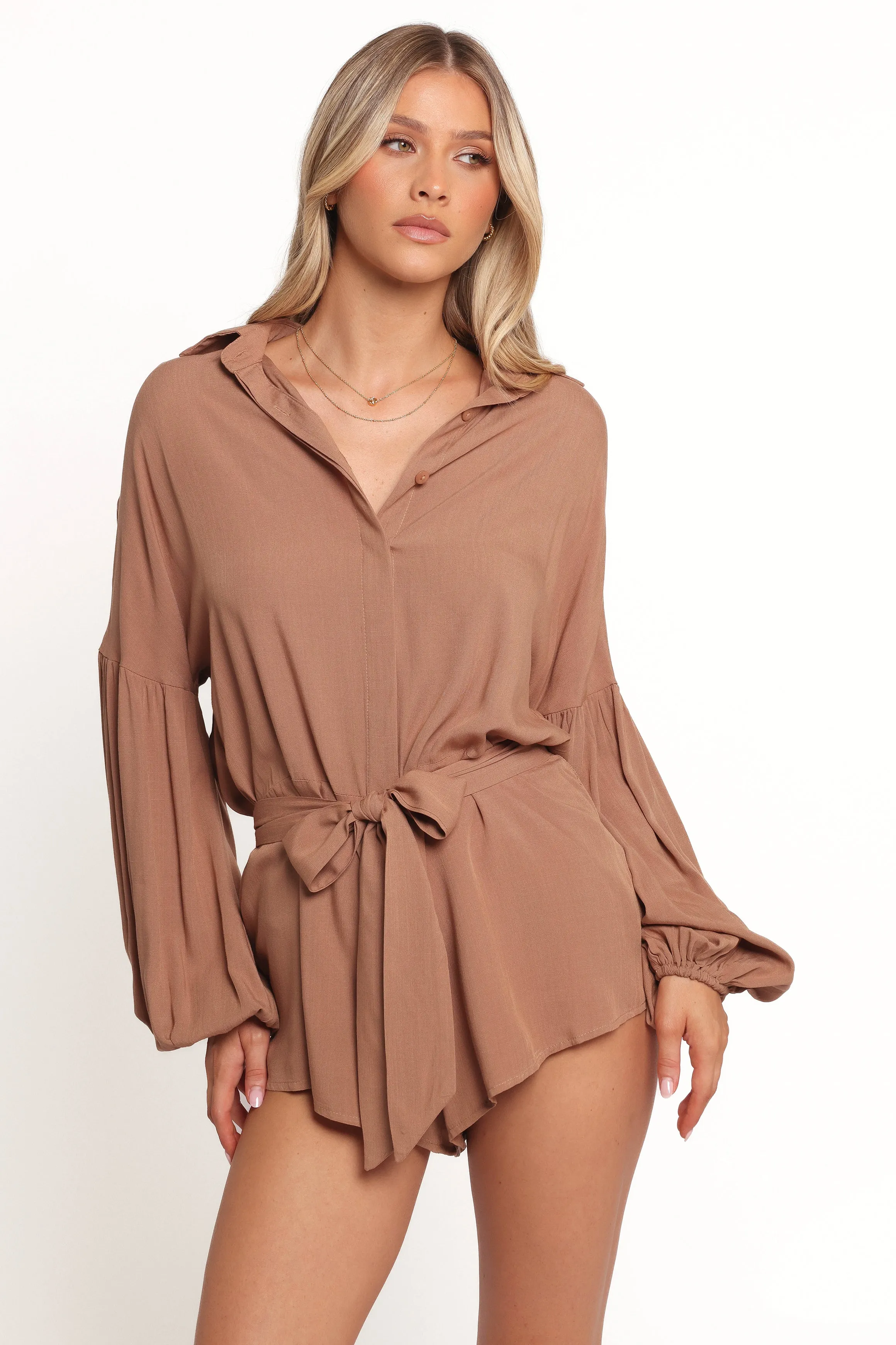 Pali Romper - Mocha sold by Petal & Pup