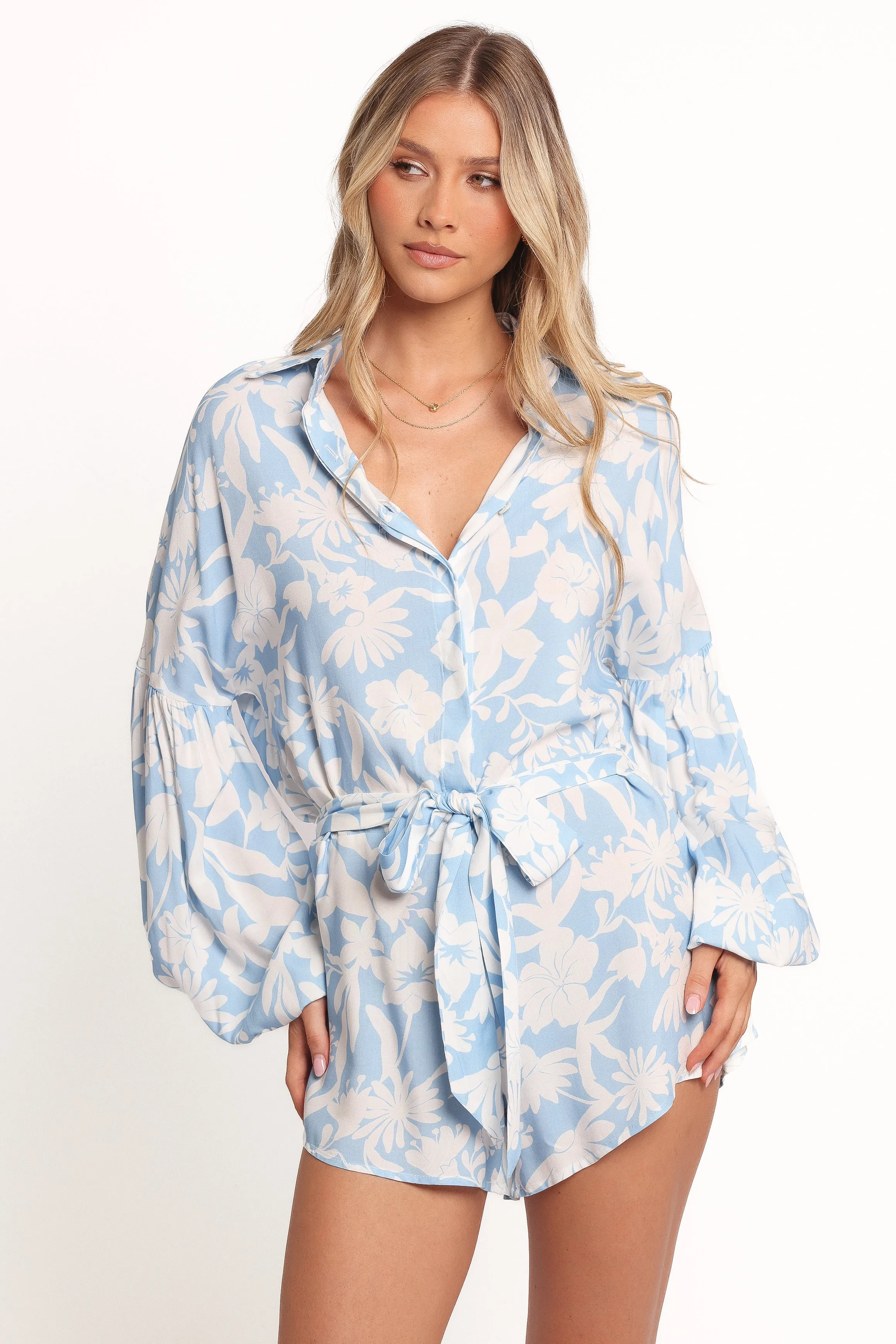 Pali Romper - Blue Floral sold by Petal & Pup product image thumbnail 2