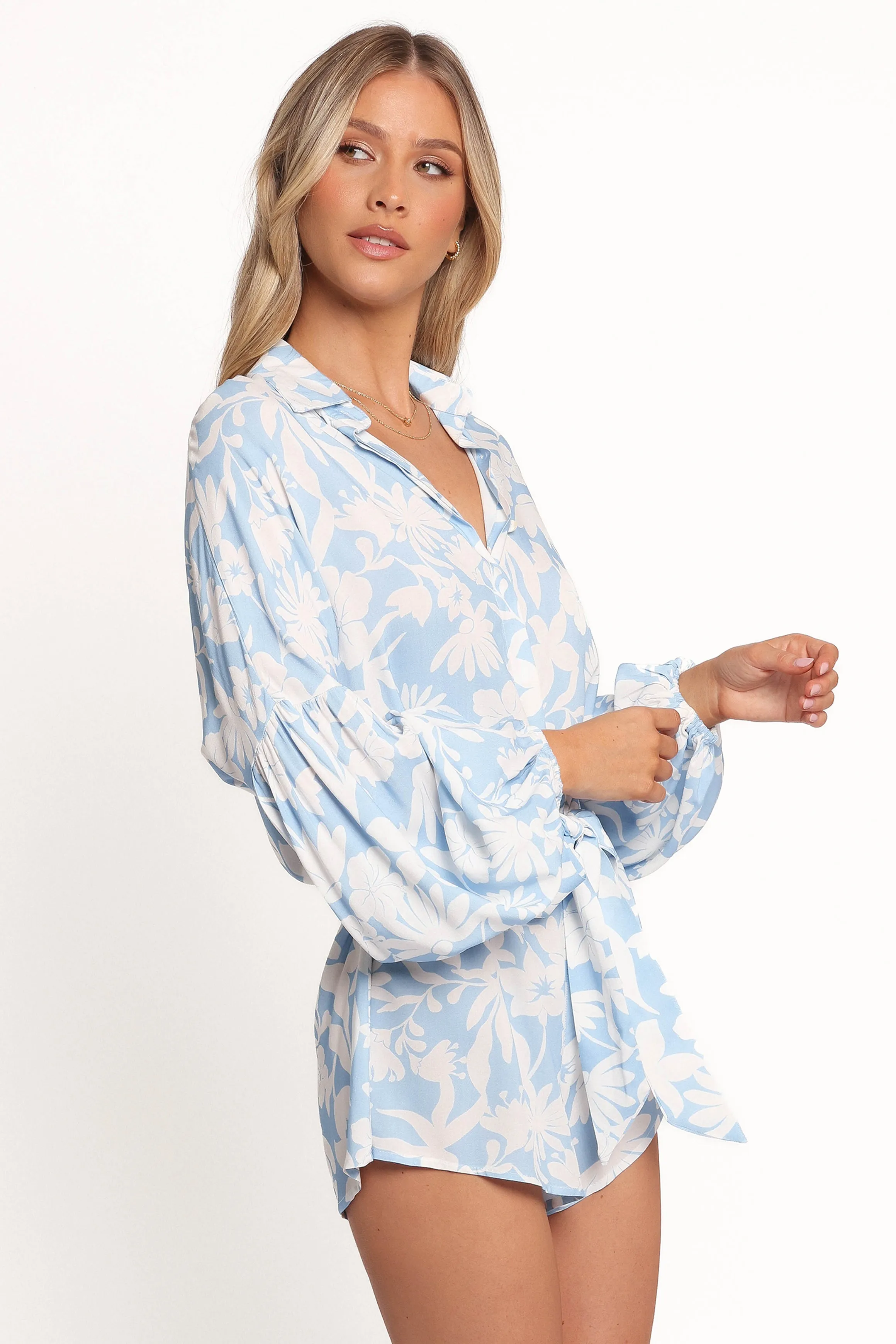 Pali Romper - Blue Floral sold by Petal & Pup product image thumbnail 5