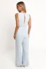 Brenna Cotton Jumpsuit - Pale Blue sold by Petal & Pup
