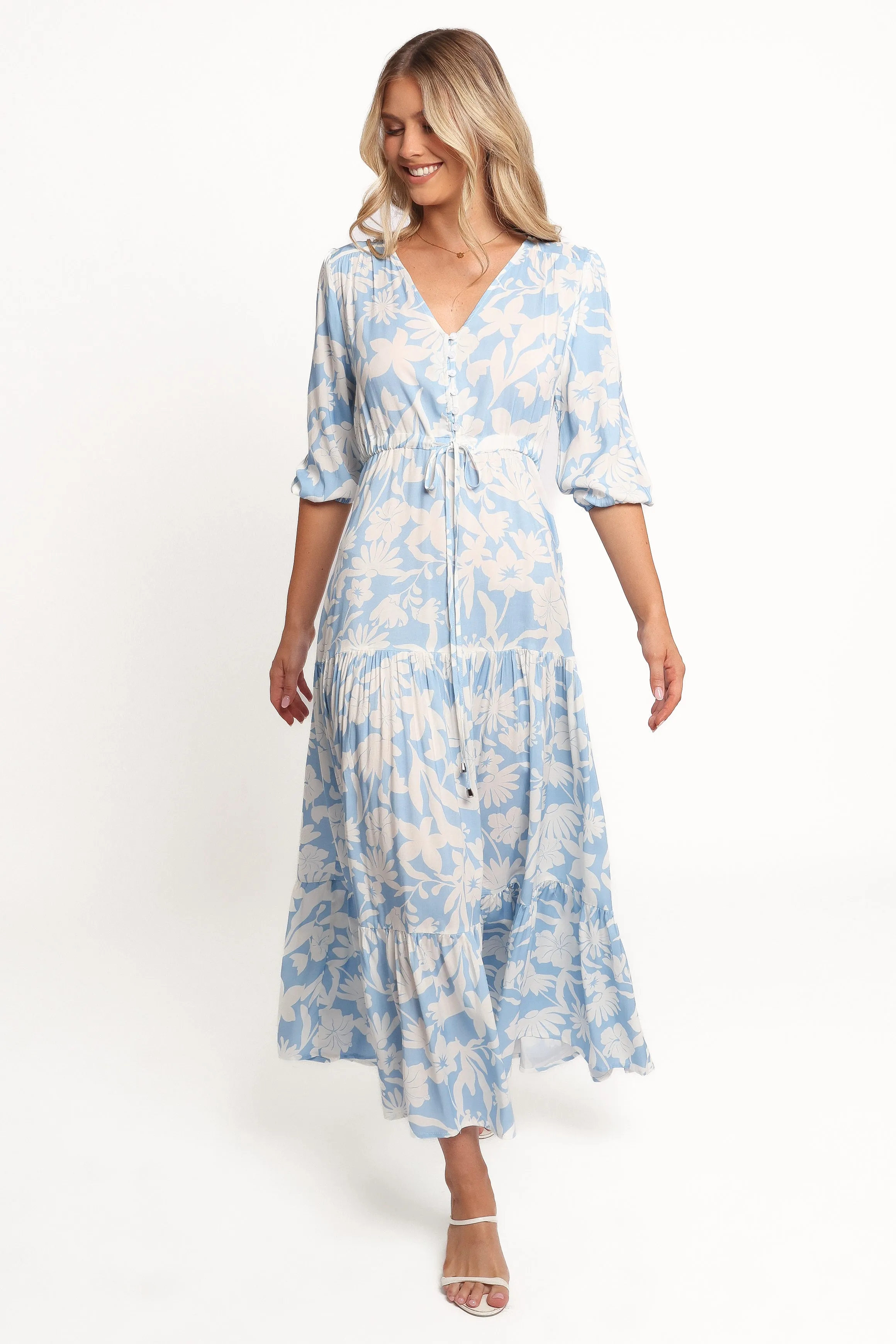 Kelda Dress - Blue Floral sold by Petal & Pup product image thumbnail 2